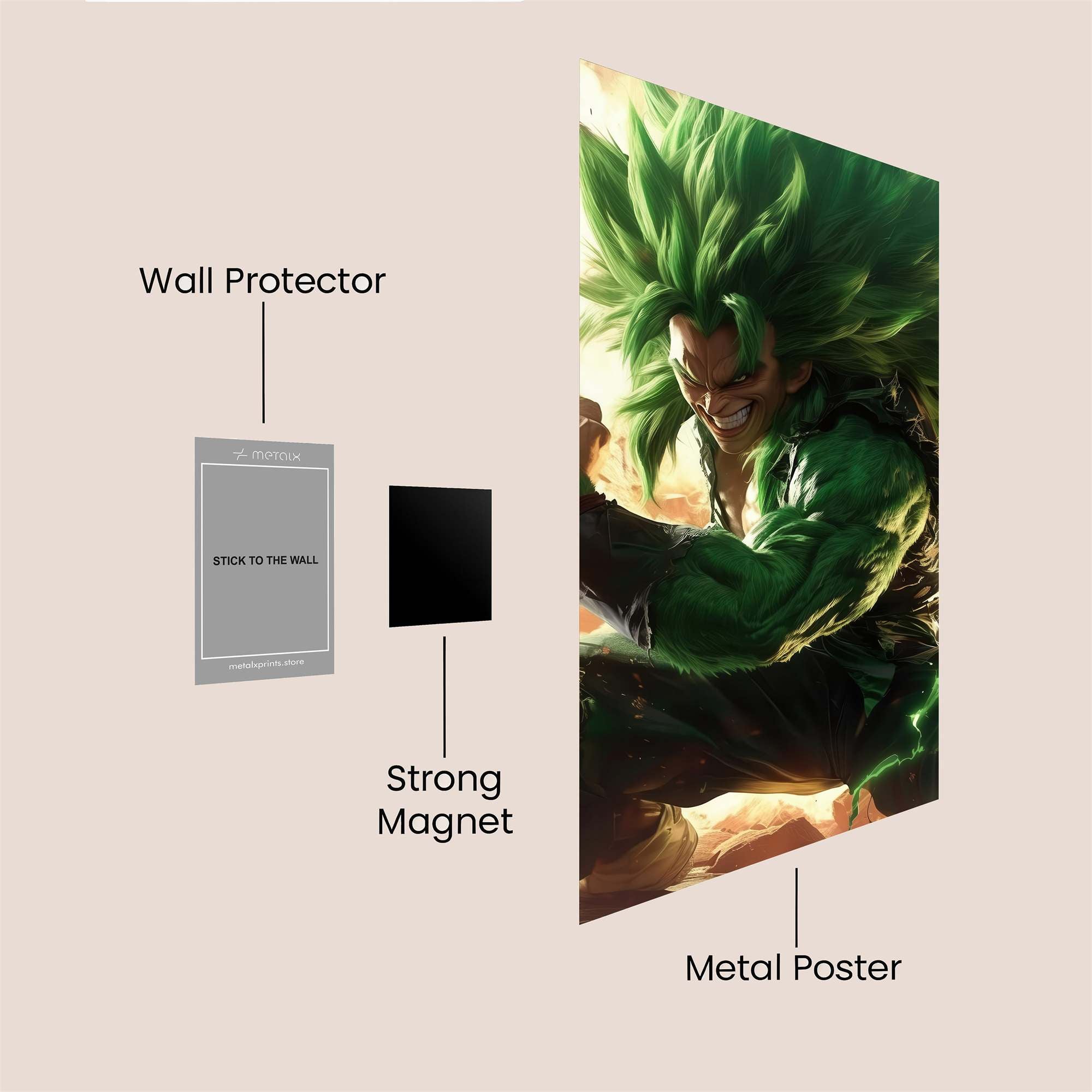 Broly Berserk Safe Wall Magnetic / M