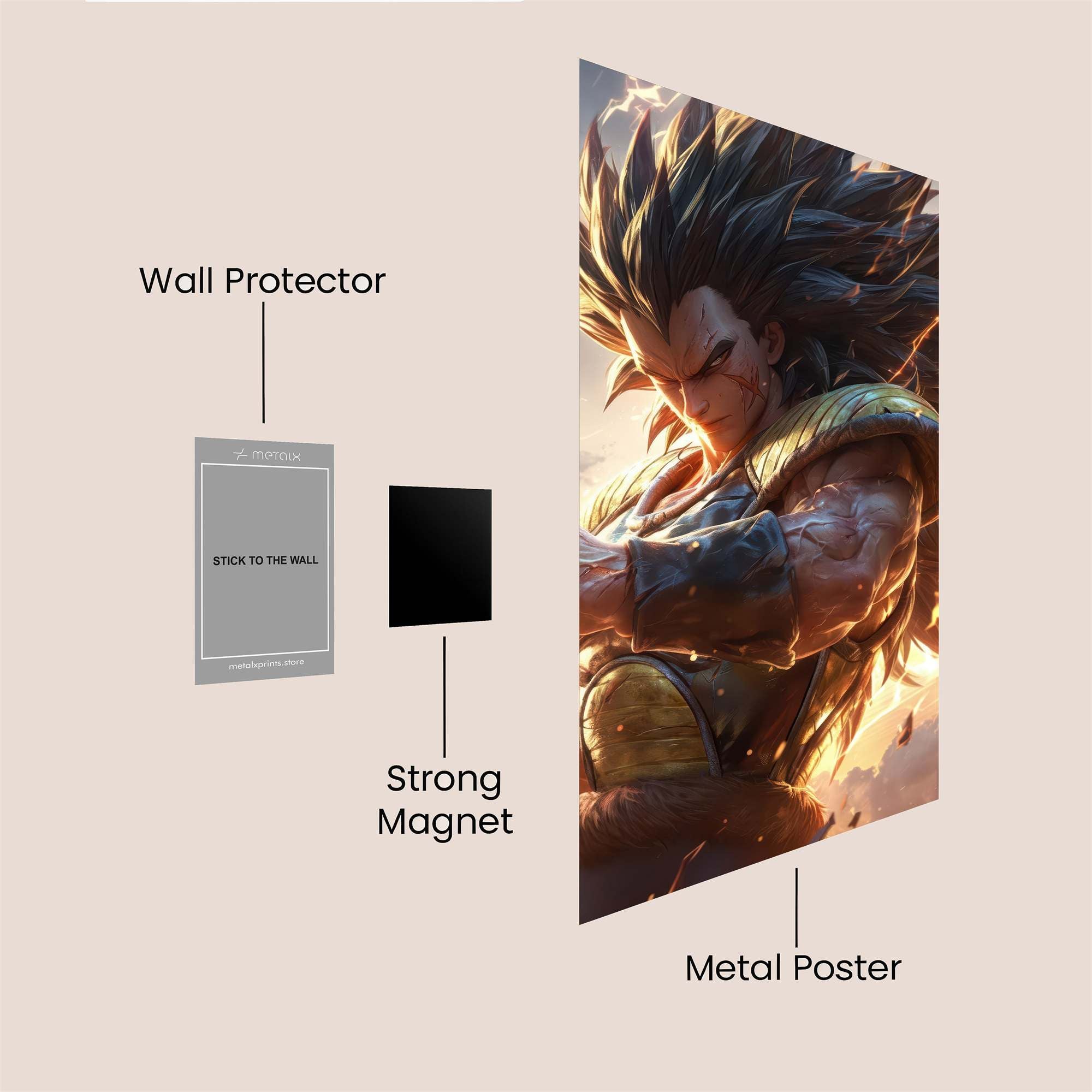 Vegeta Victorious Safe Wall Magnetic / M