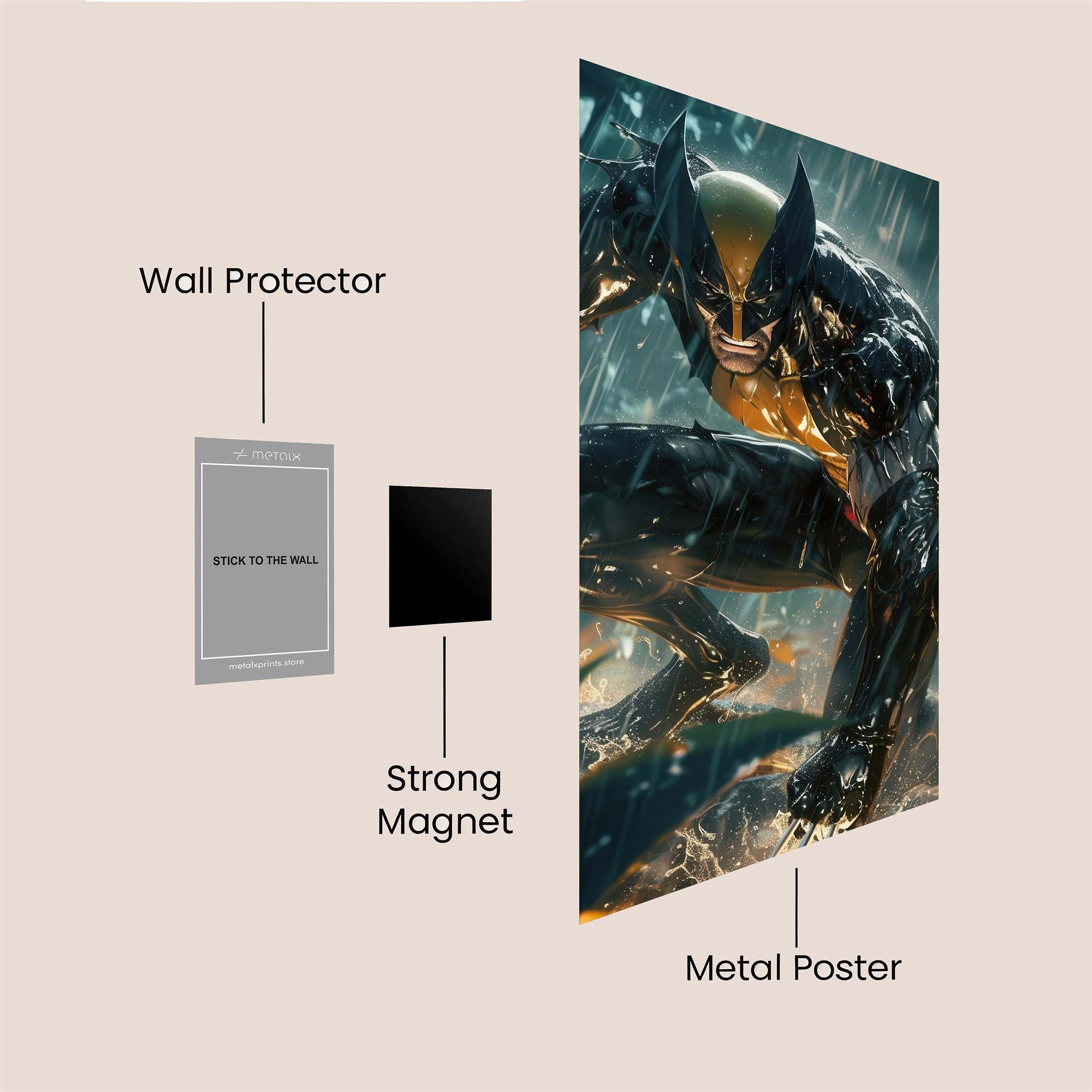 Wolverine Wild Safe Wall Magnetic / M