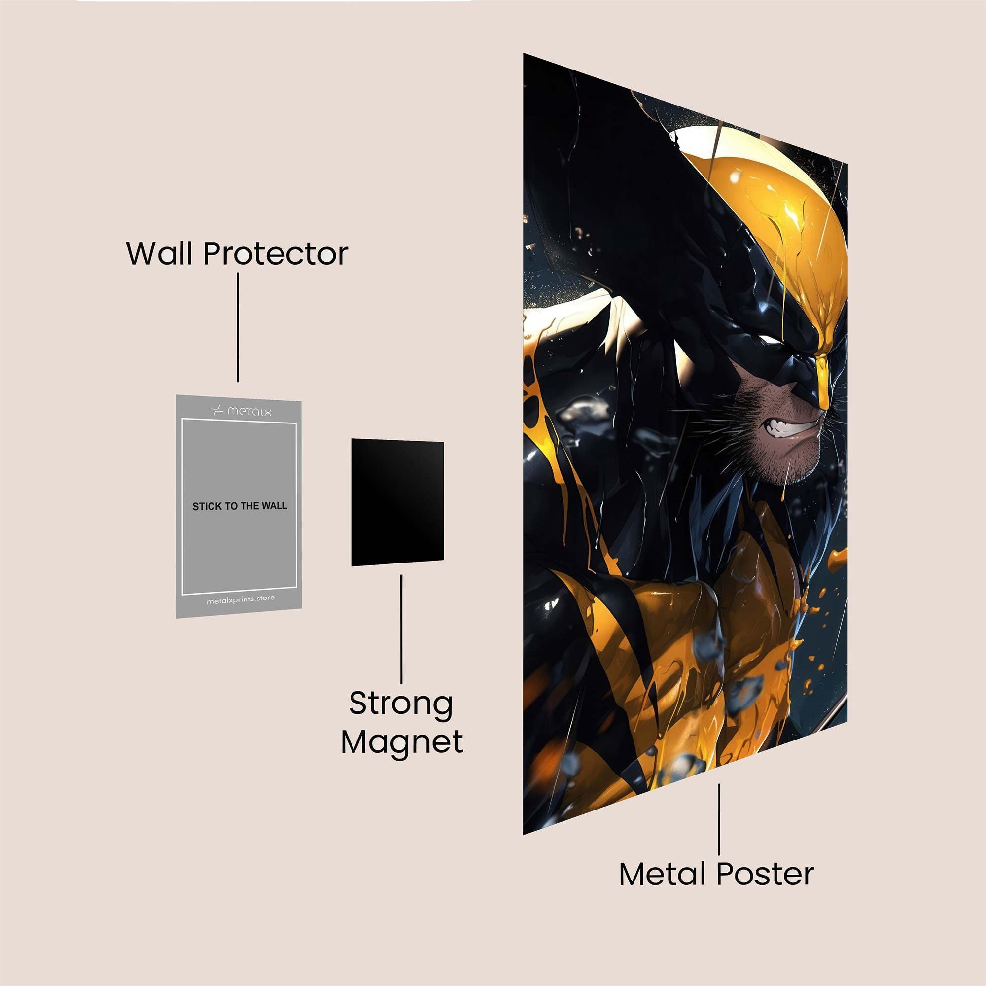 Wolverine Ferocious Safe Wall Magnetic / M