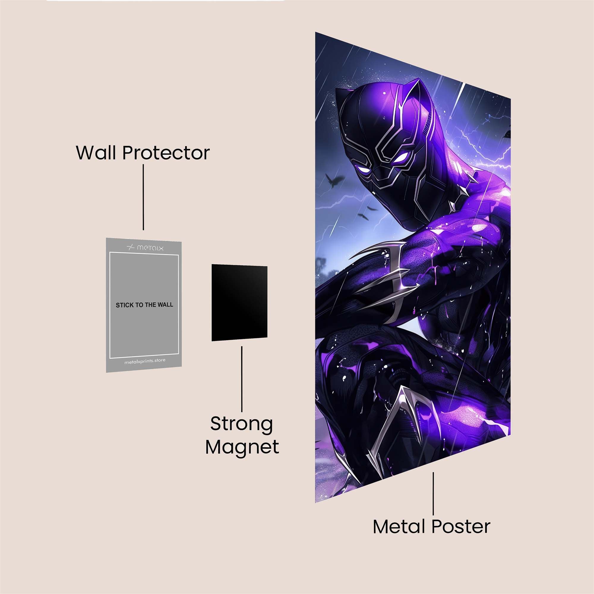Panther Storm Safe Wall Magnetic / M