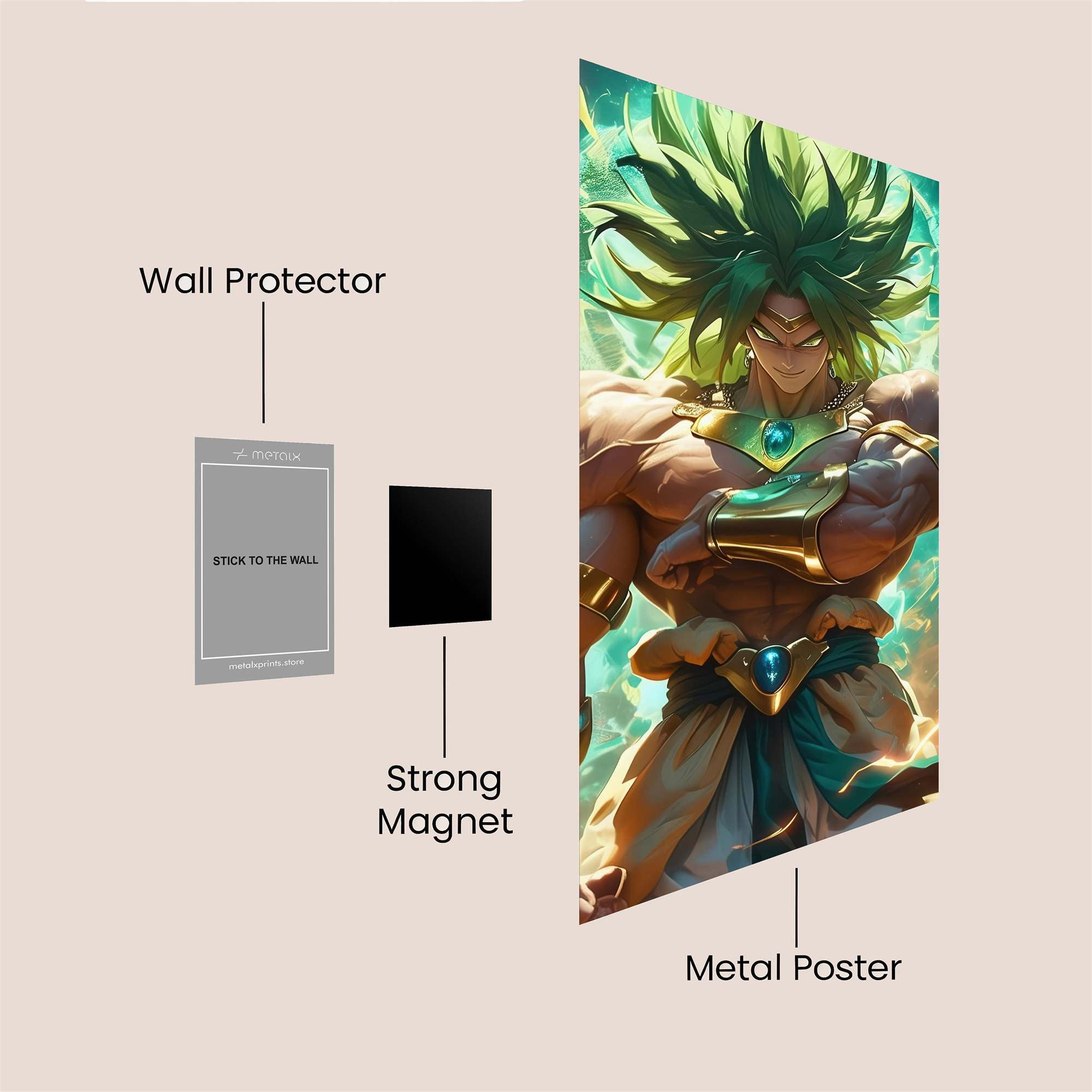 Broly Radiant Safe Wall Magnetic / M