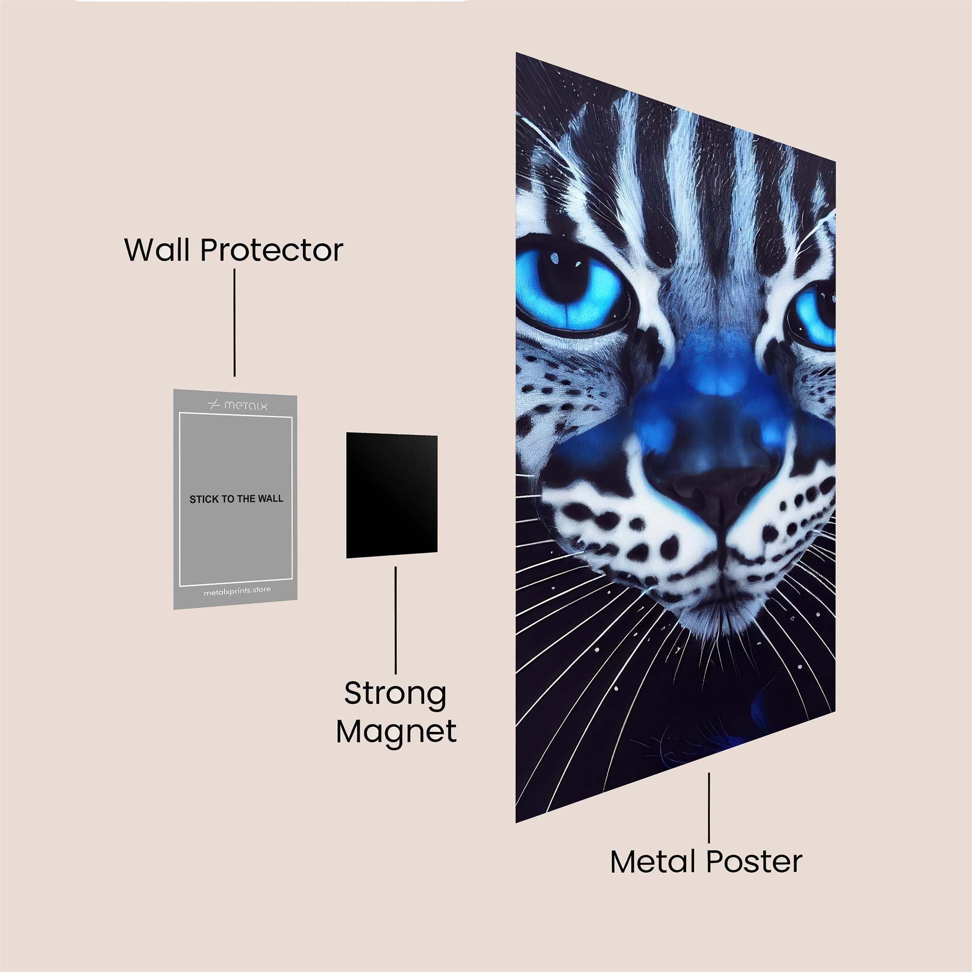 Leopard Luminosity Safe Wall Magnetic / M