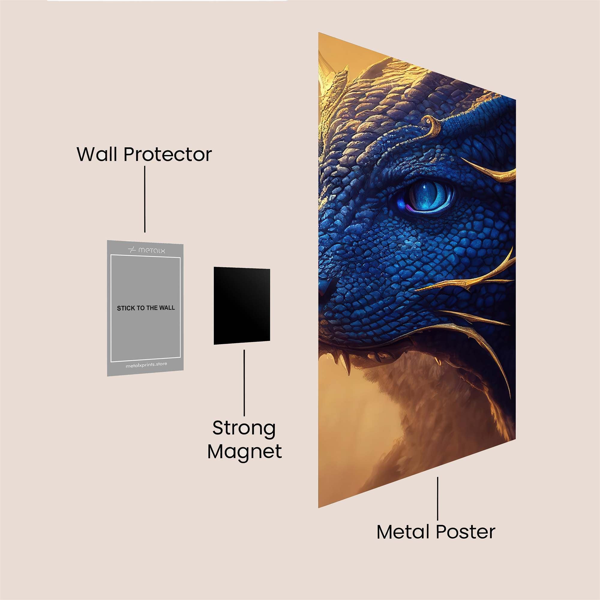 Dragon Serenity Safe Wall Magnetic / M