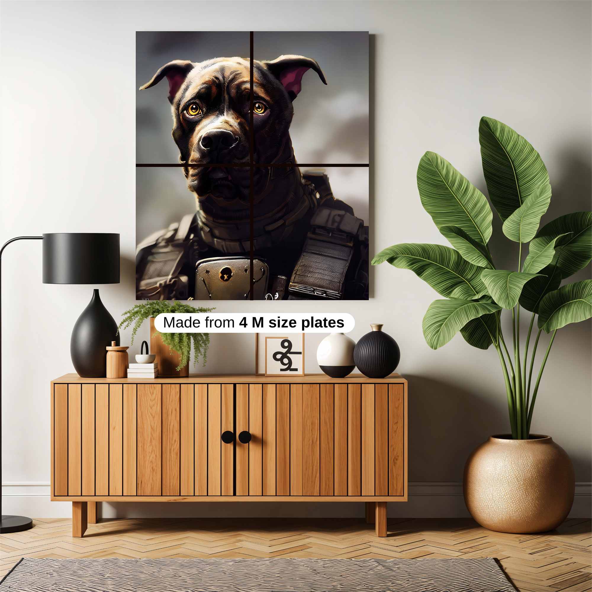 Dog Warrior Safe Wall Magnetic / M