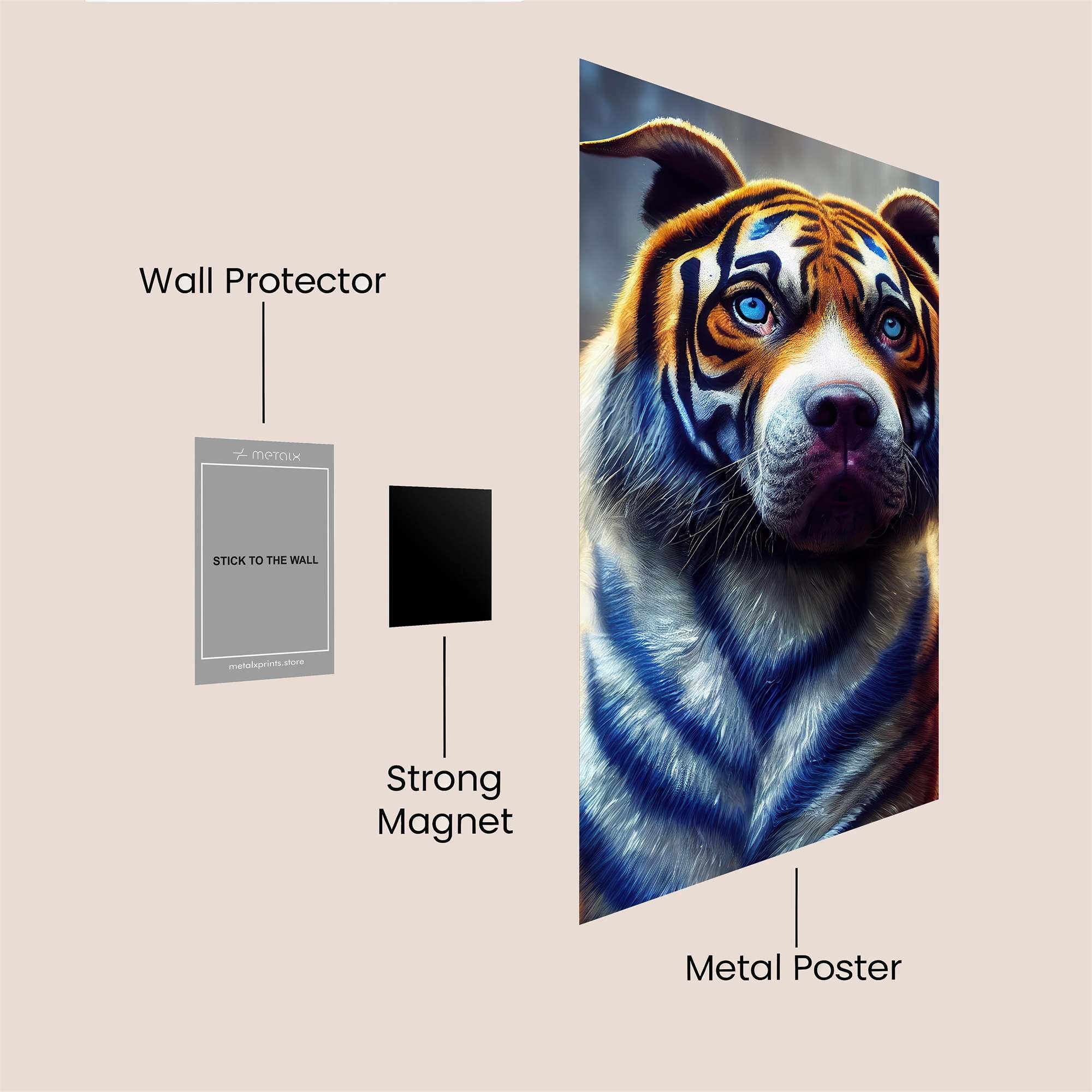 TigerPup Majestic Safe Wall Magnetic / M