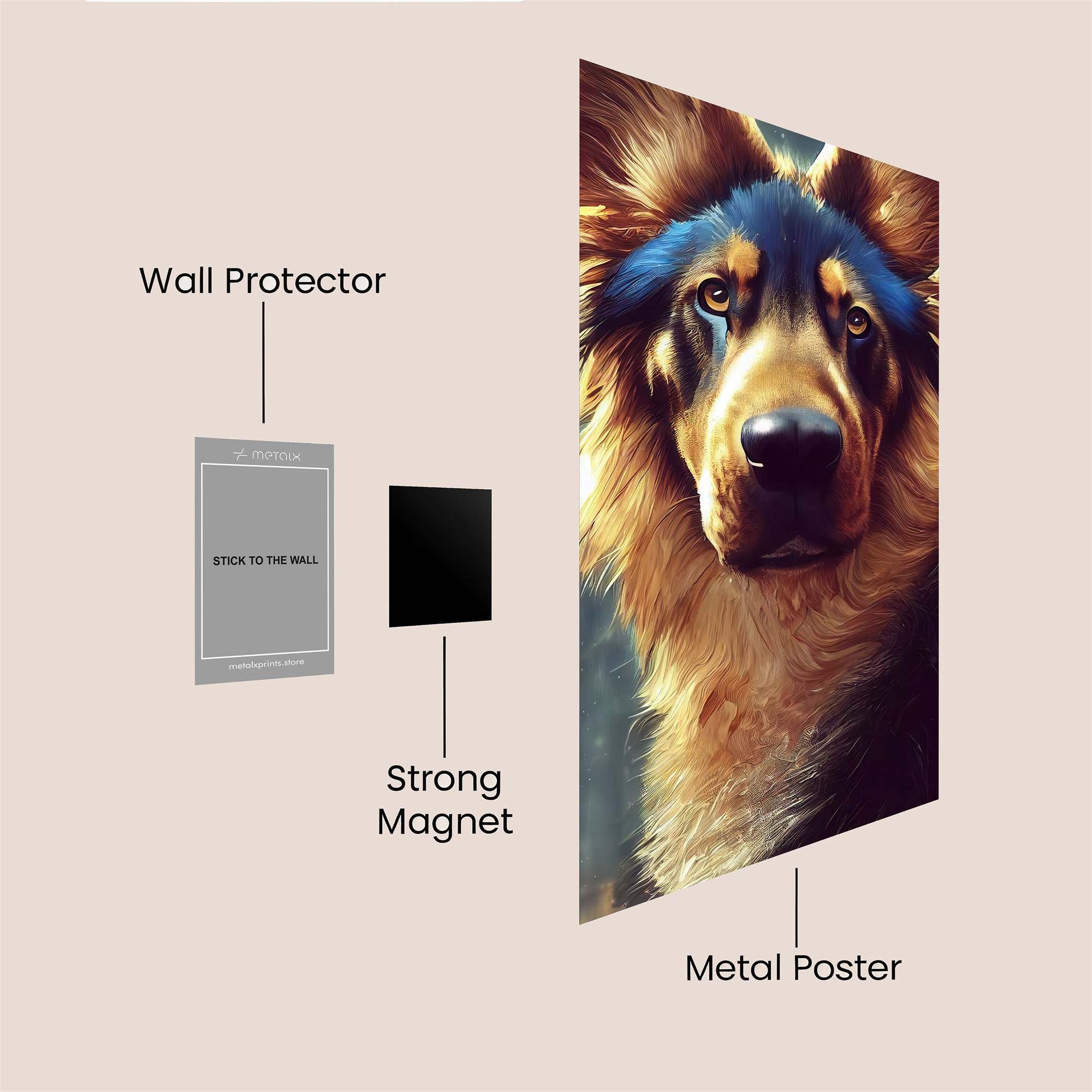 German Regal Safe Wall Magnetic / M