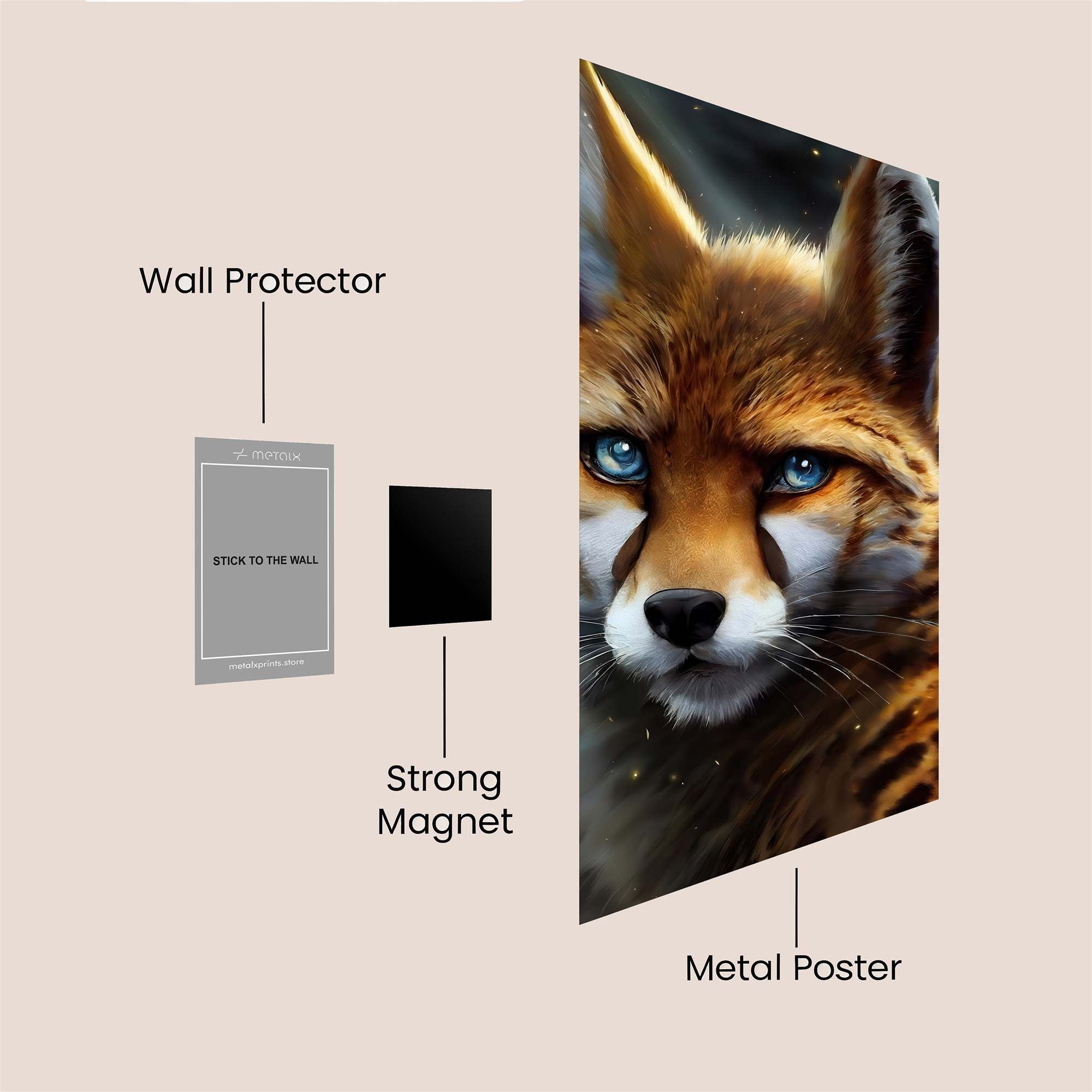 Fox Mystique Safe Wall Magnetic / M