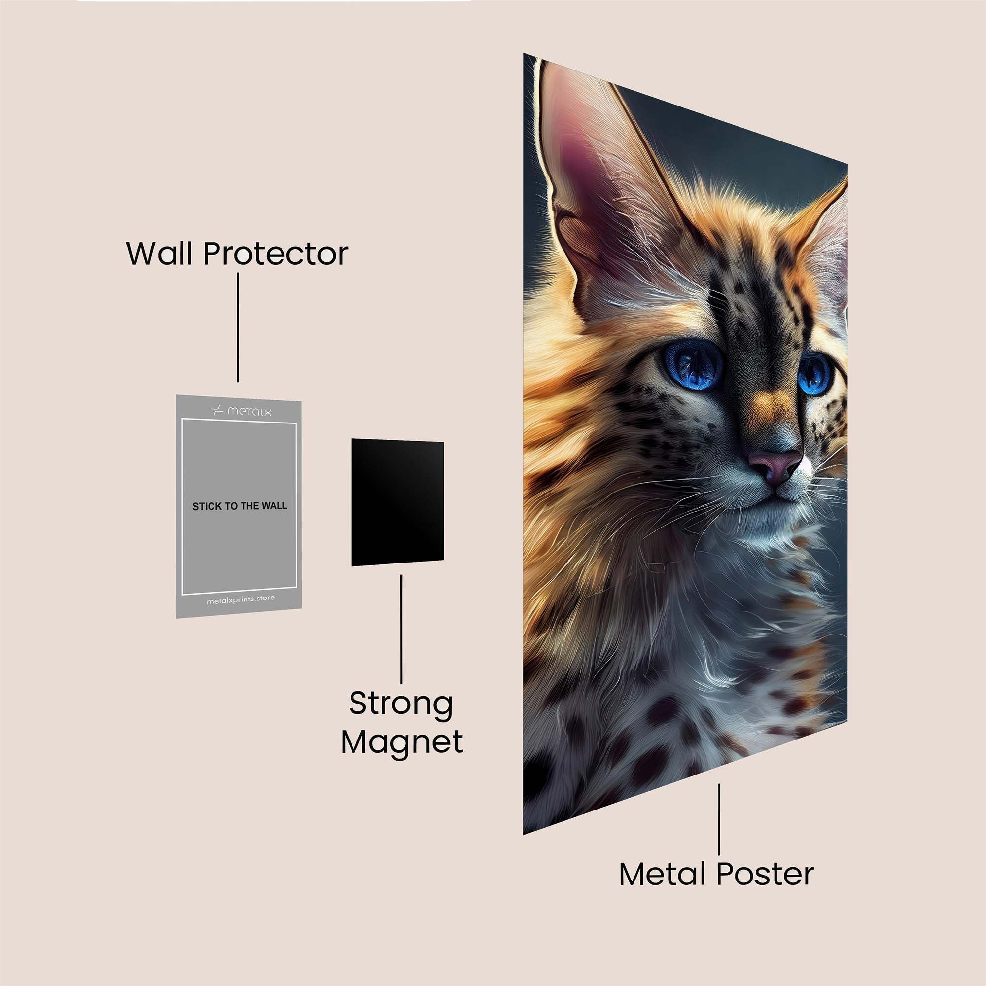 Serval Serene Safe Wall Magnetic / M