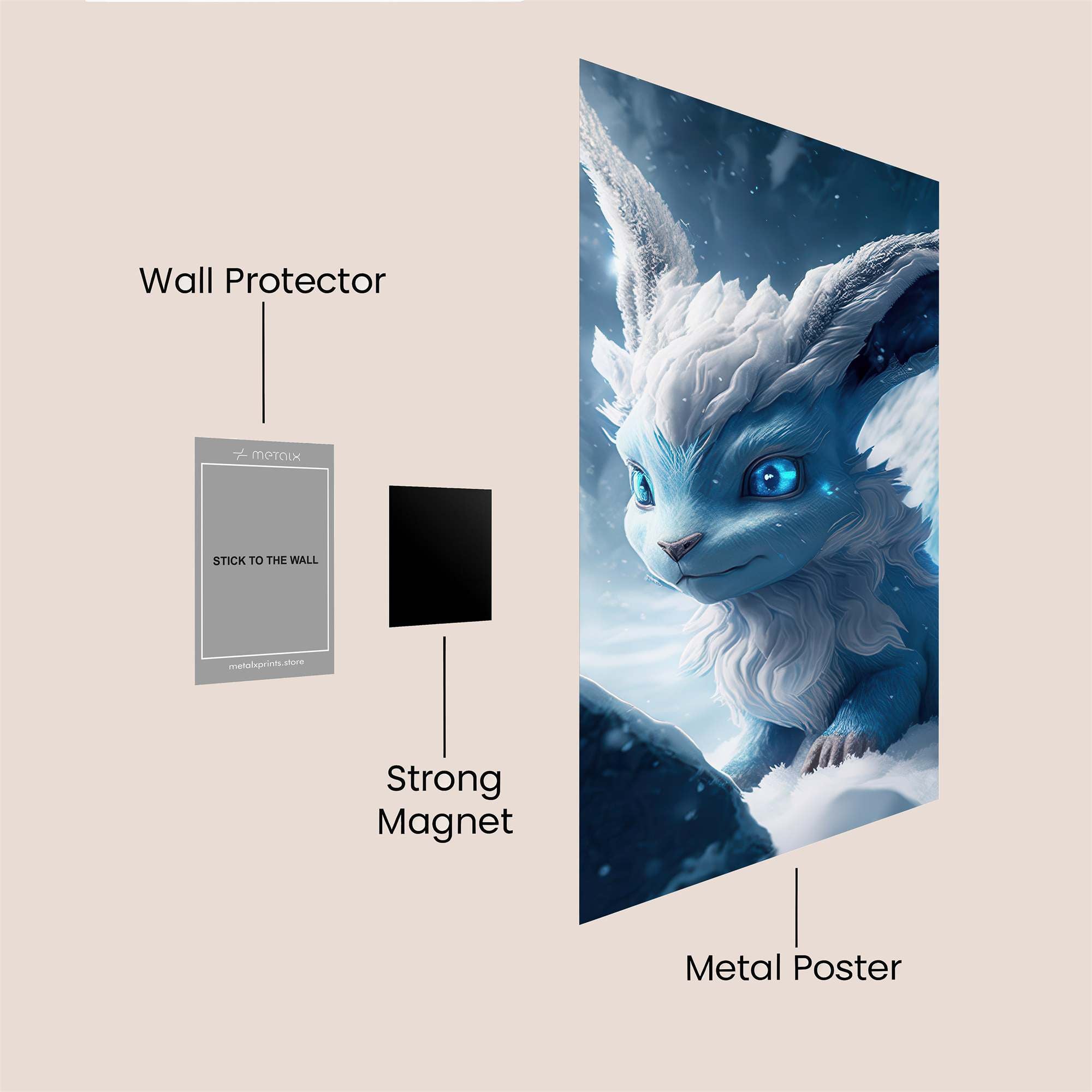 Frost Gleam Safe Wall Magnetic / M