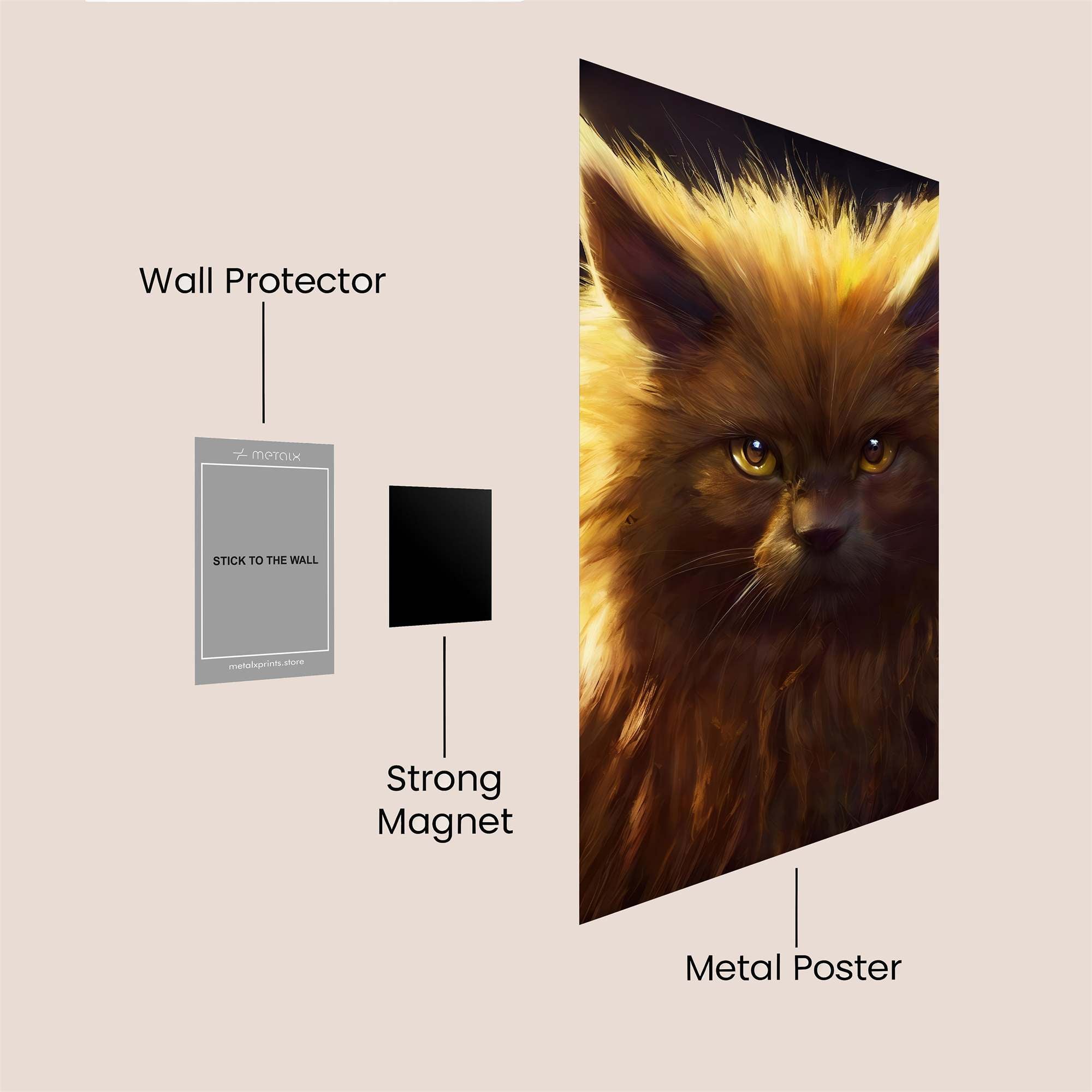 Fluffy Enigma Safe Wall Magnetic / M