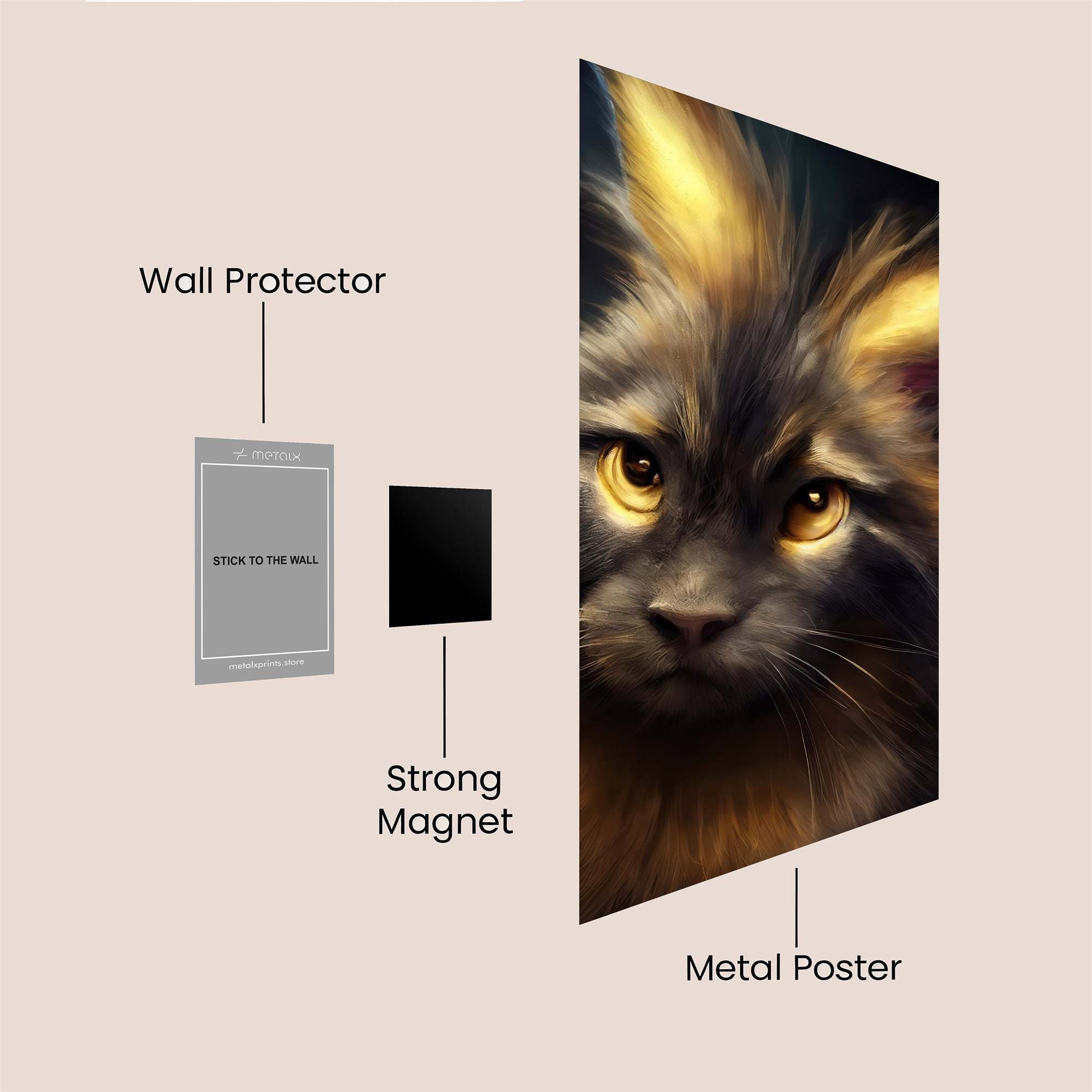 MysticGaze Safe Wall Magnetic / M