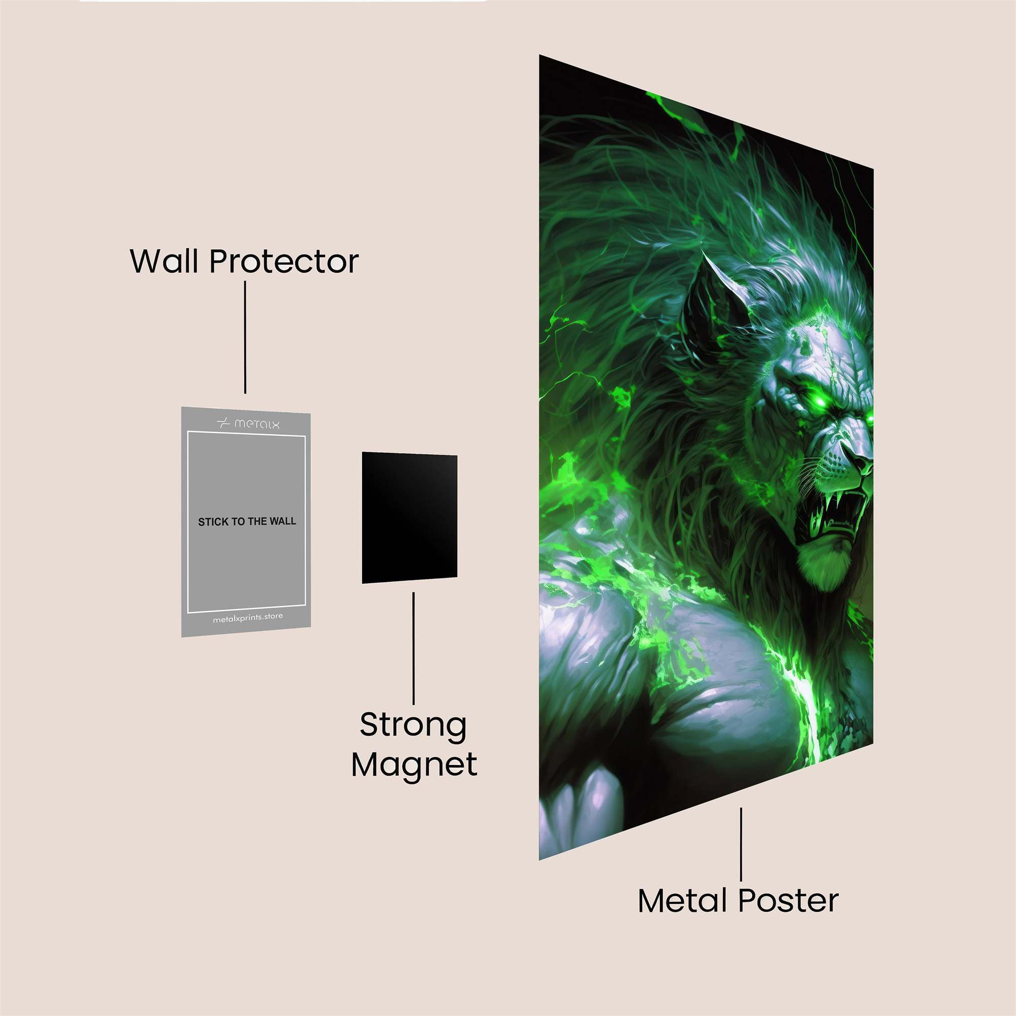 Lion Fury Safe Wall Magnetic / M