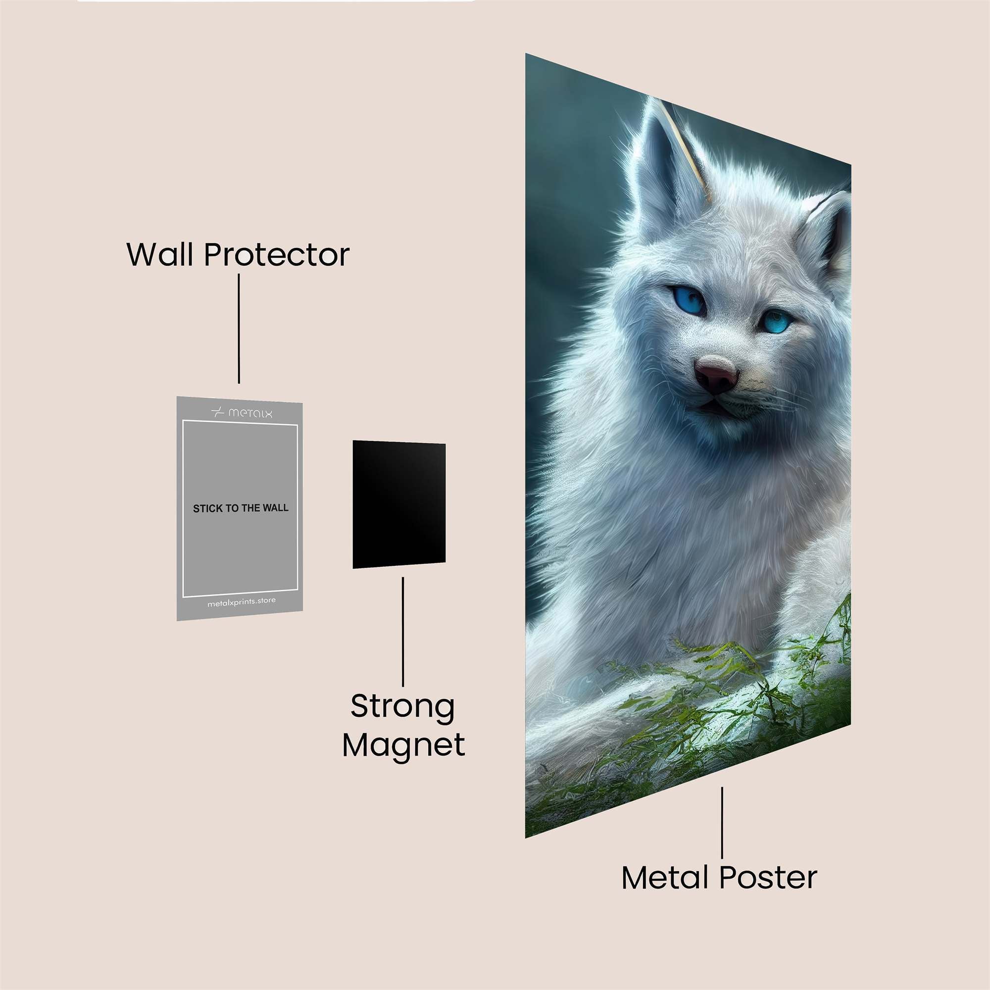 Arctic Serenity Safe Wall Magnetic / M