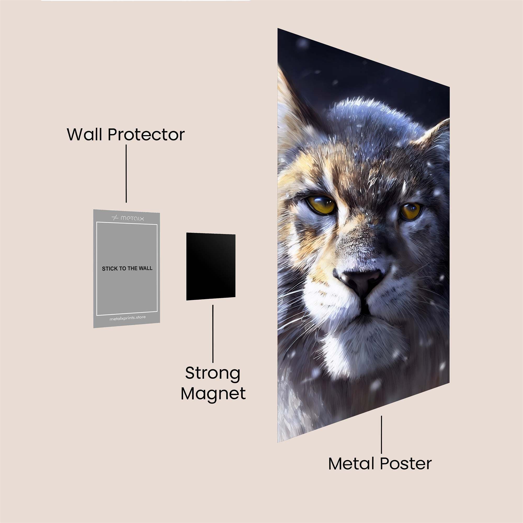 Lion Blizzard Safe Wall Magnetic / M