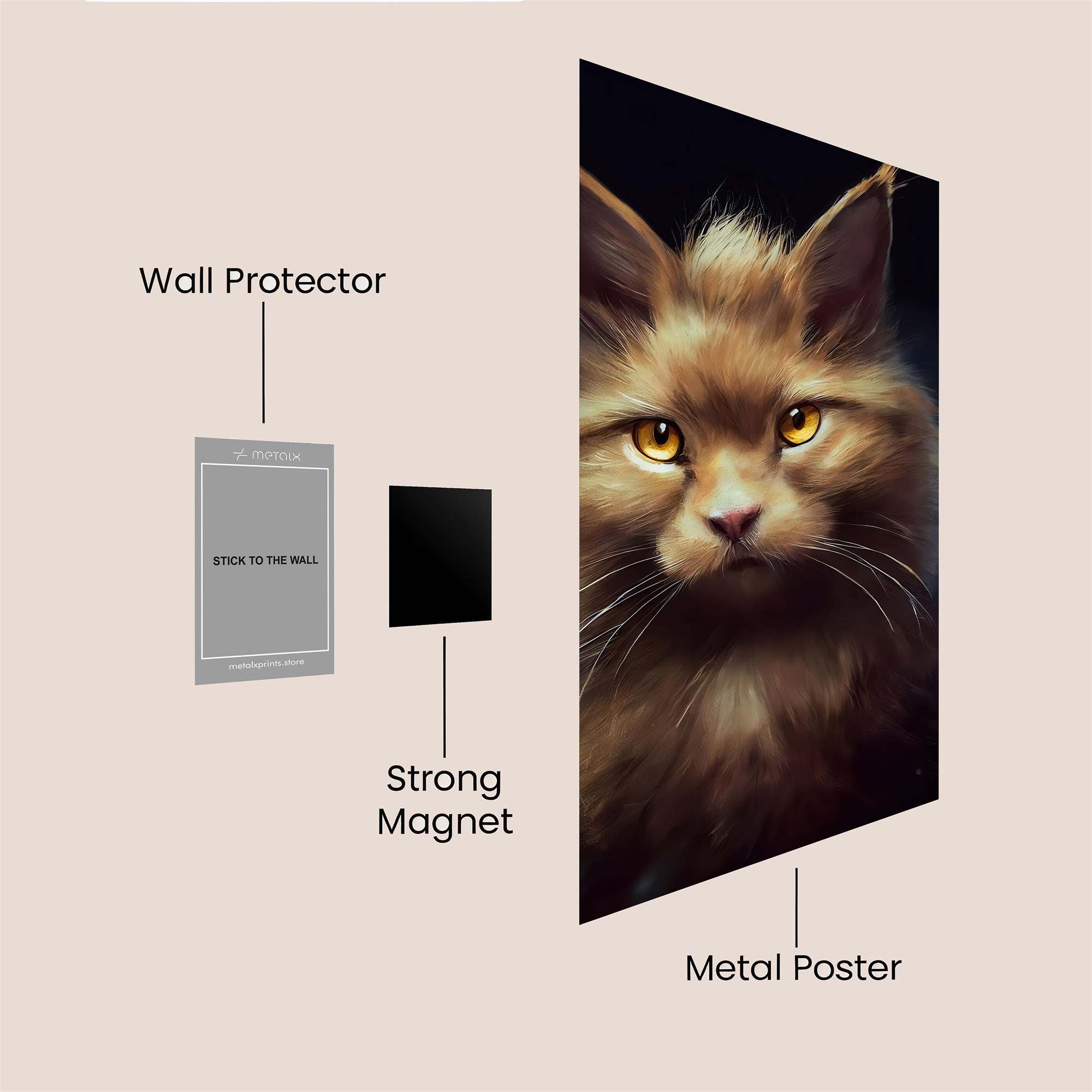 Mystic Feline Safe Wall Magnetic / M