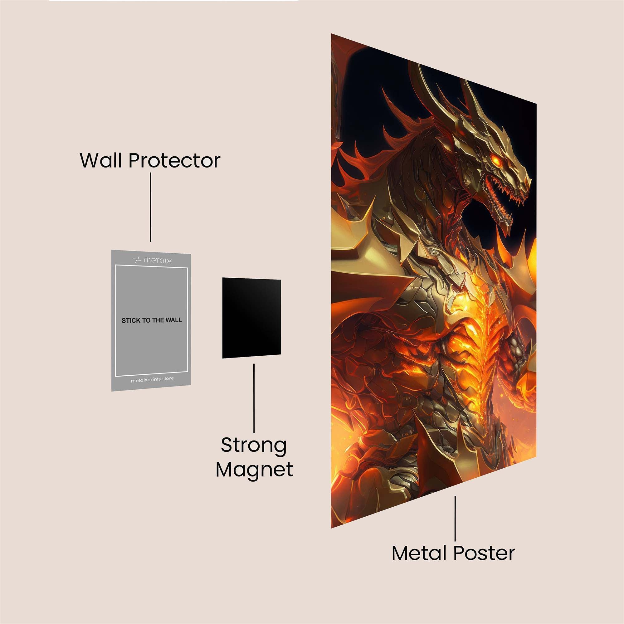 Inferno Majesty Safe Wall Magnetic / M