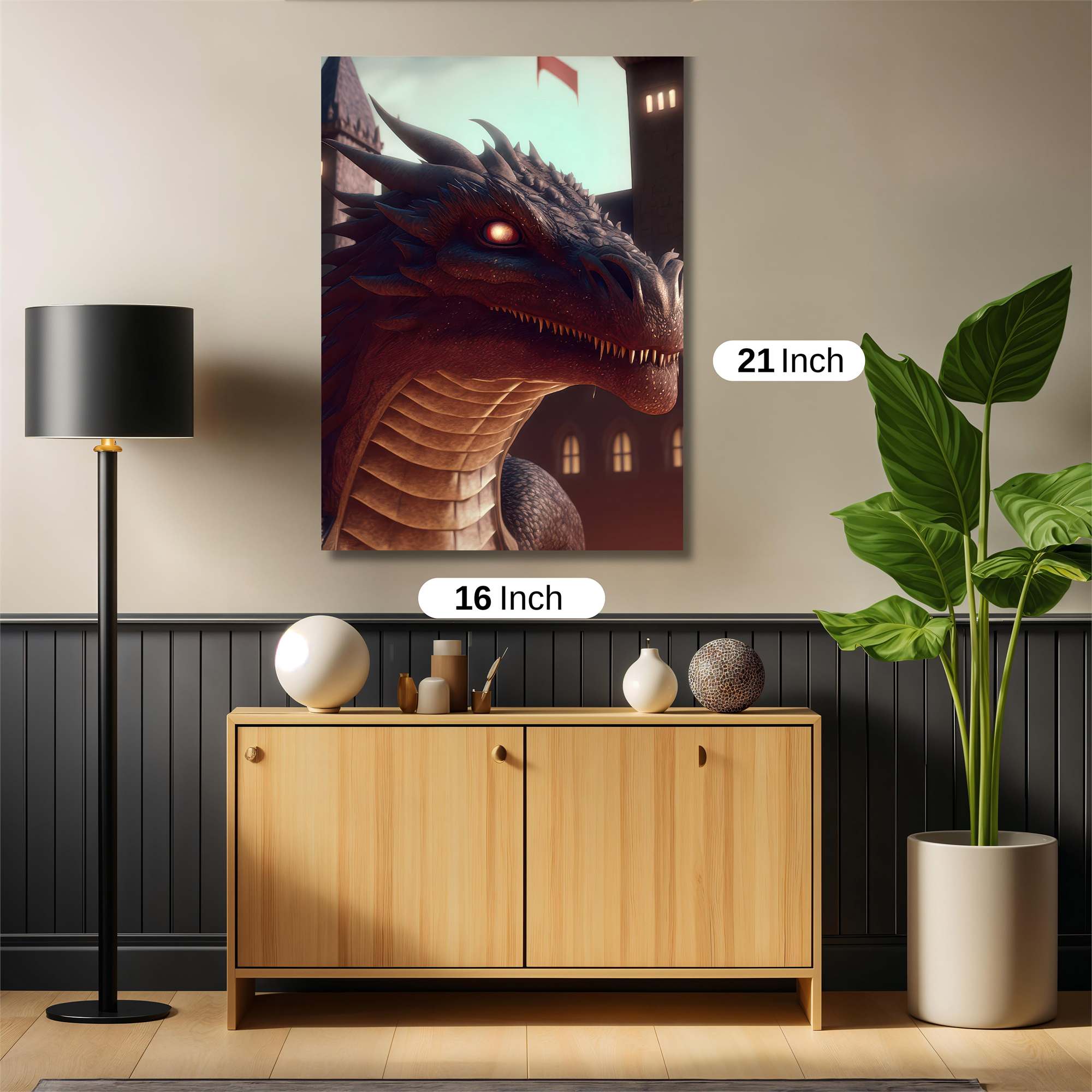 Dragon Menace Safe Wall Magnetic / M