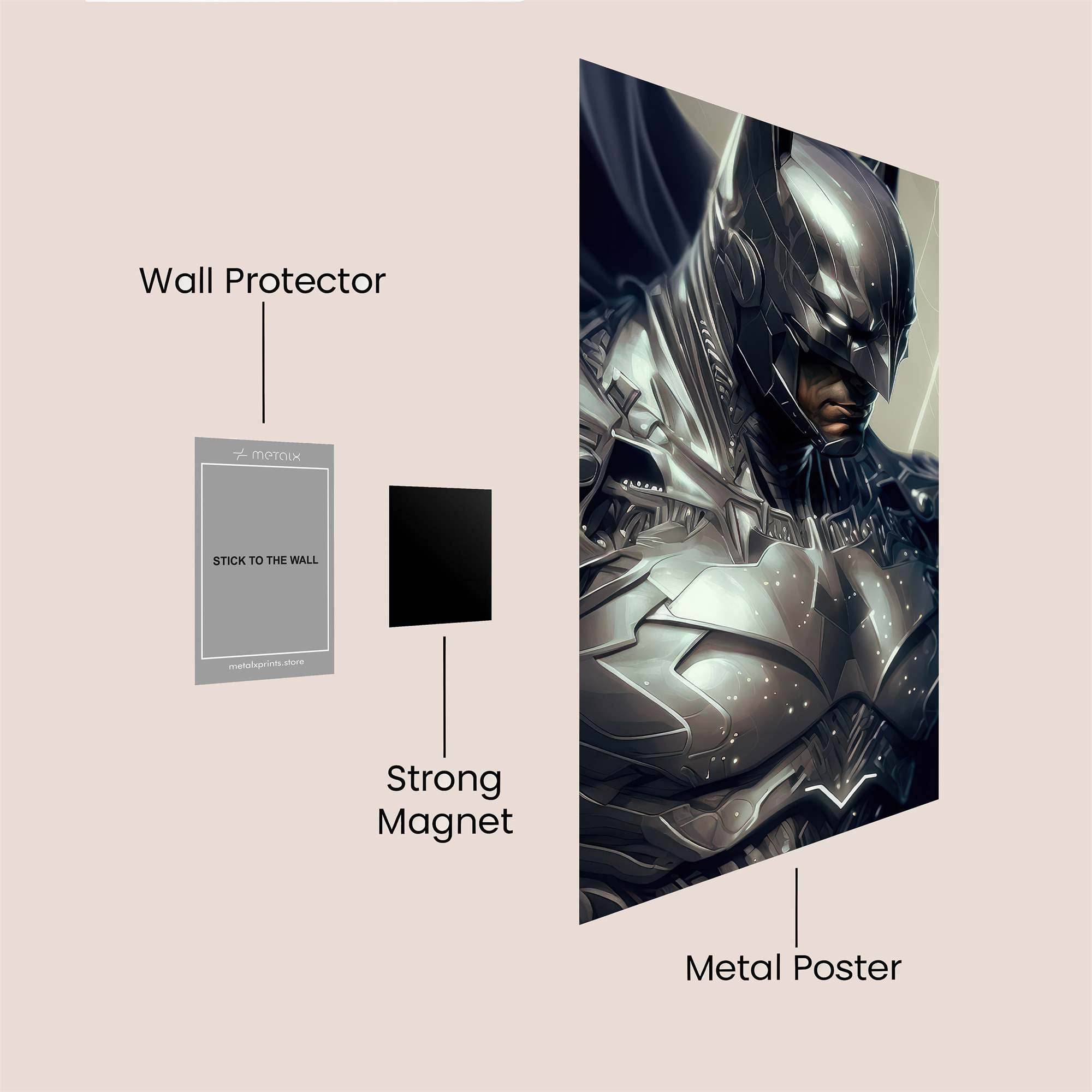 Batman Resolute Safe Wall Magnetic / M