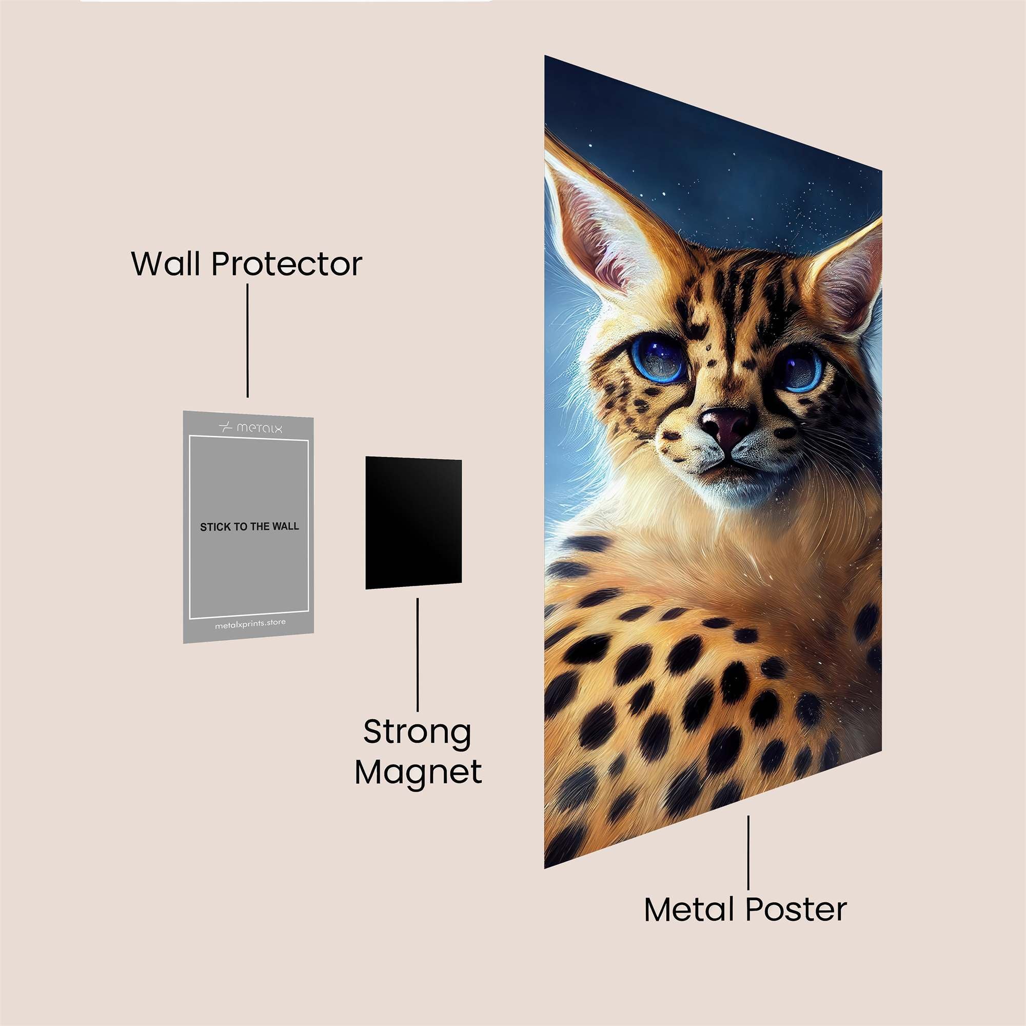 Serval Serene Safe Wall Magnetic / M