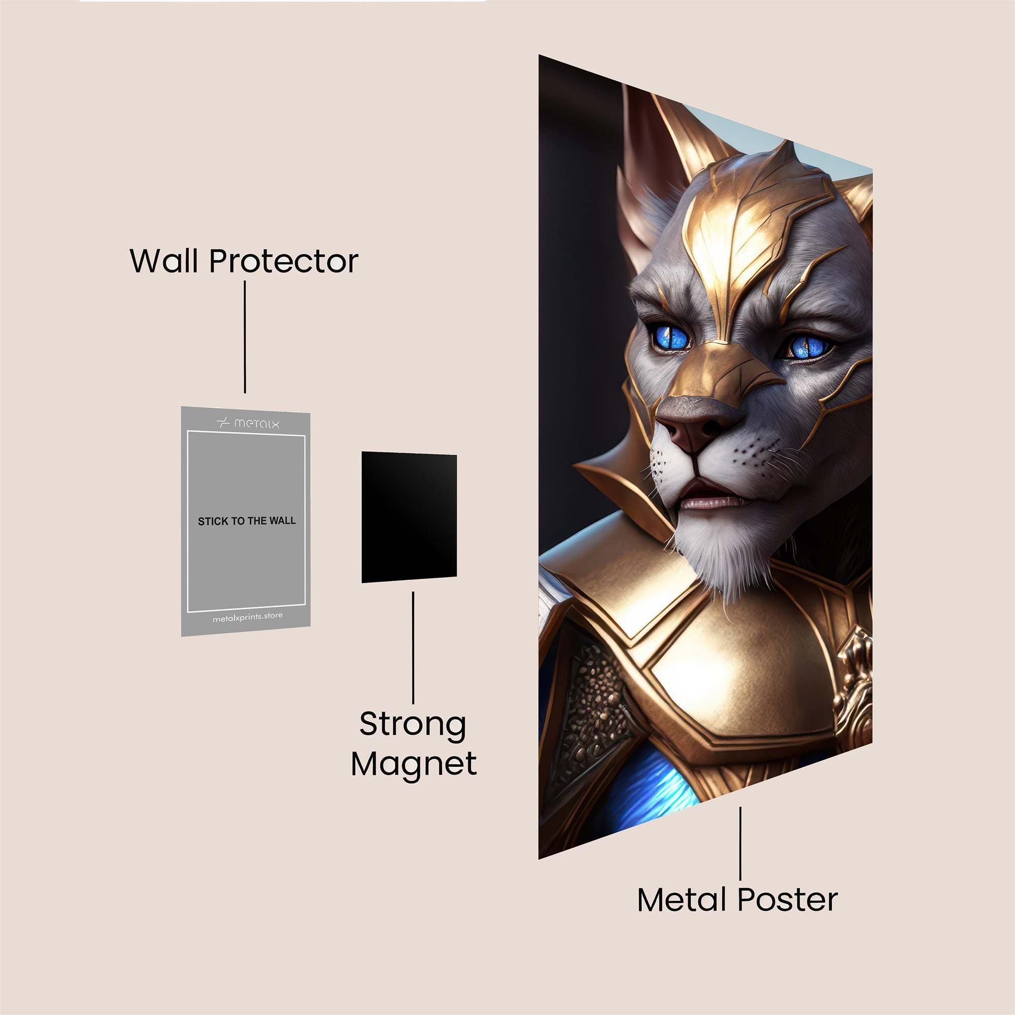 Knightly Valor Safe Wall Magnetic / M