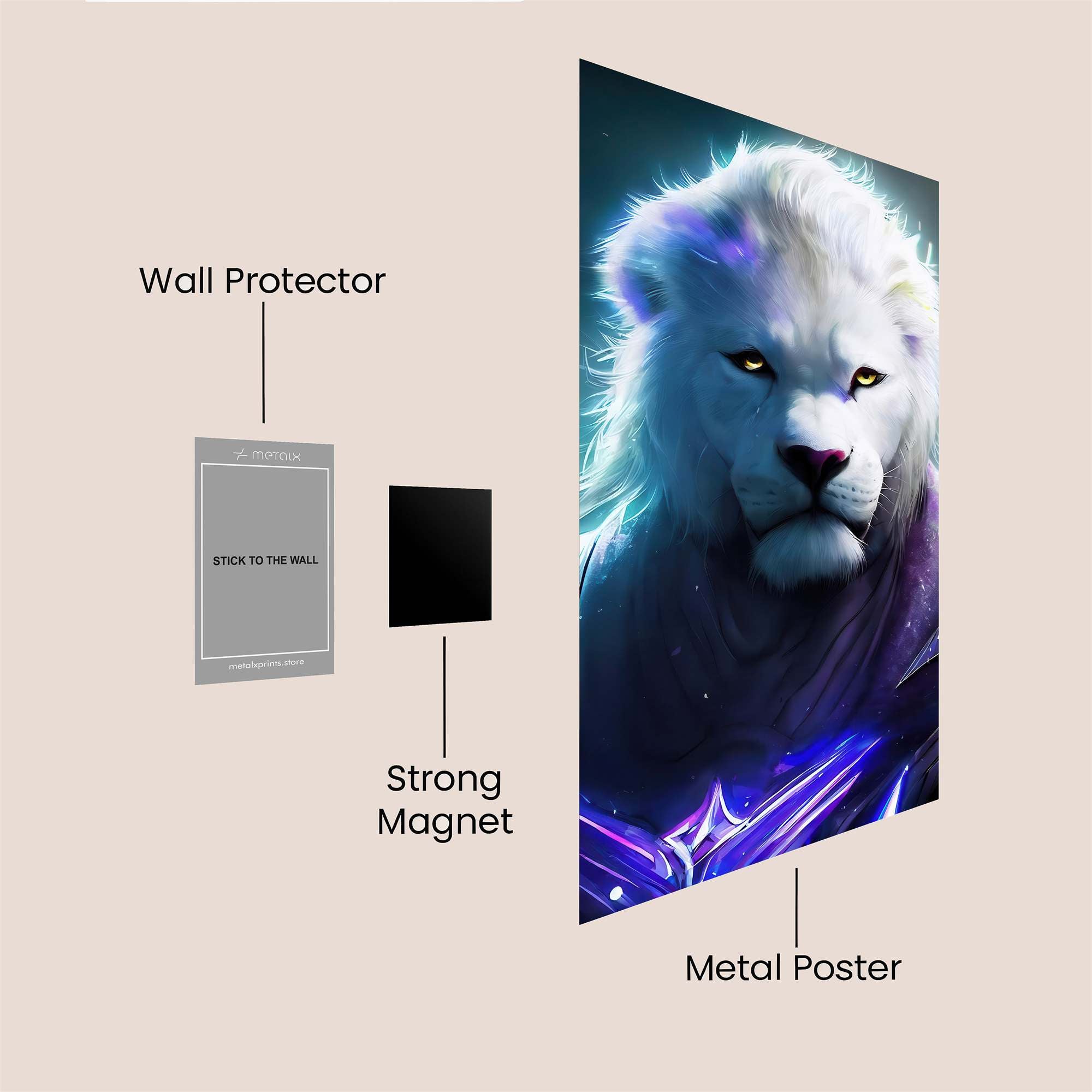 Lion Mystic Safe Wall Magnetic / M