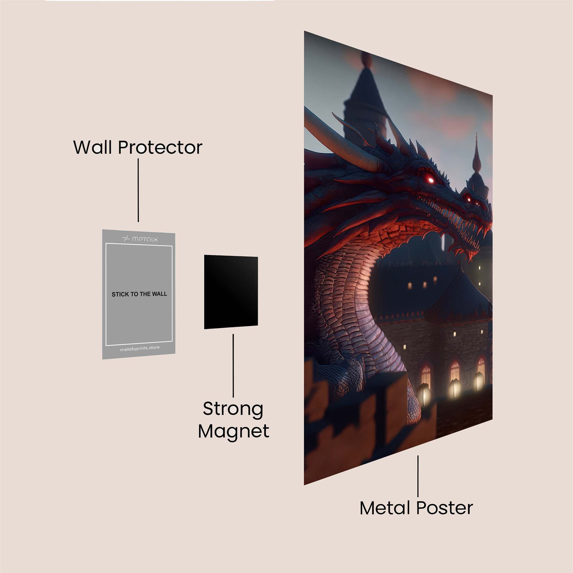 Draconic Twilight Safe Wall Magnetic / M