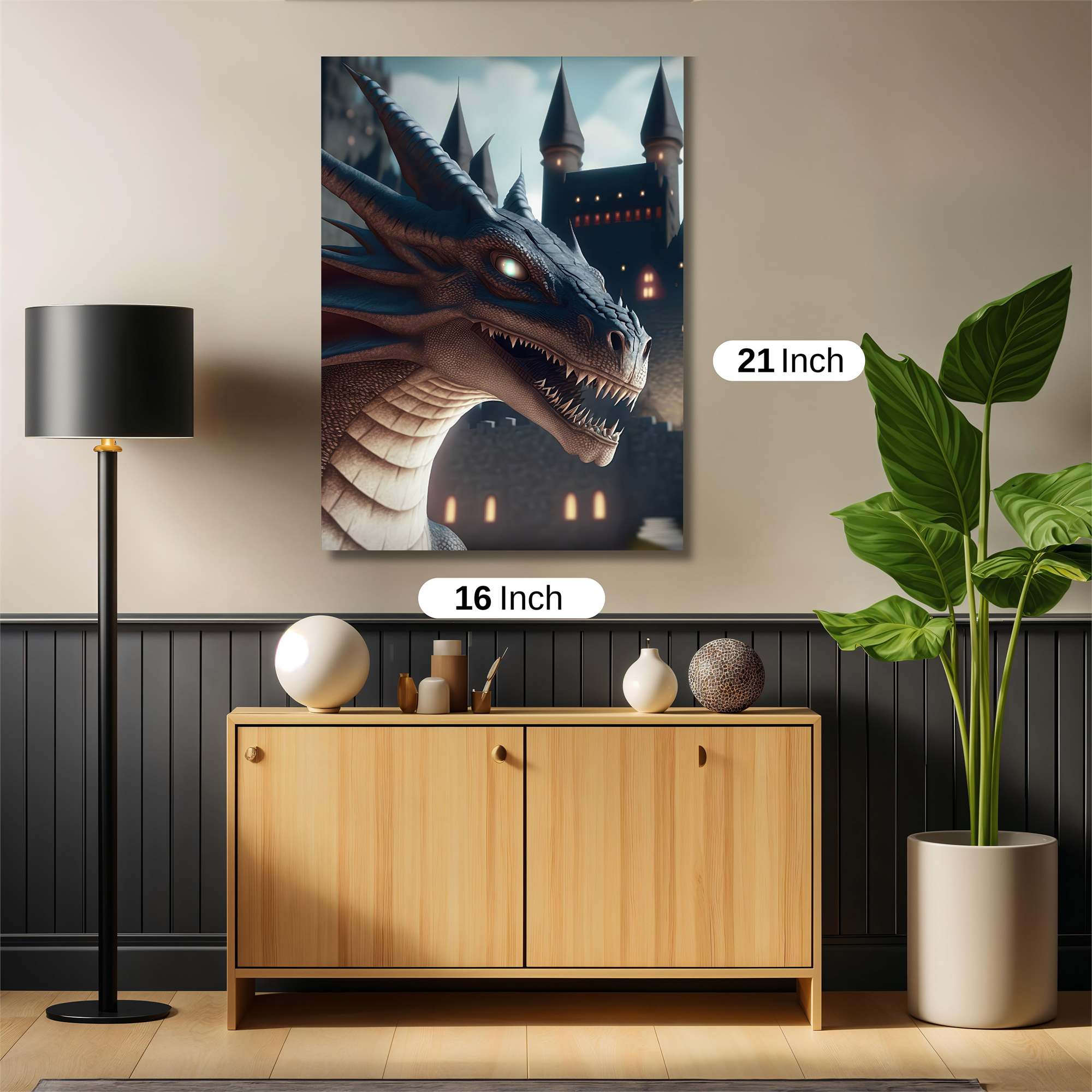 Dragon Menace Safe Wall Magnetic / M