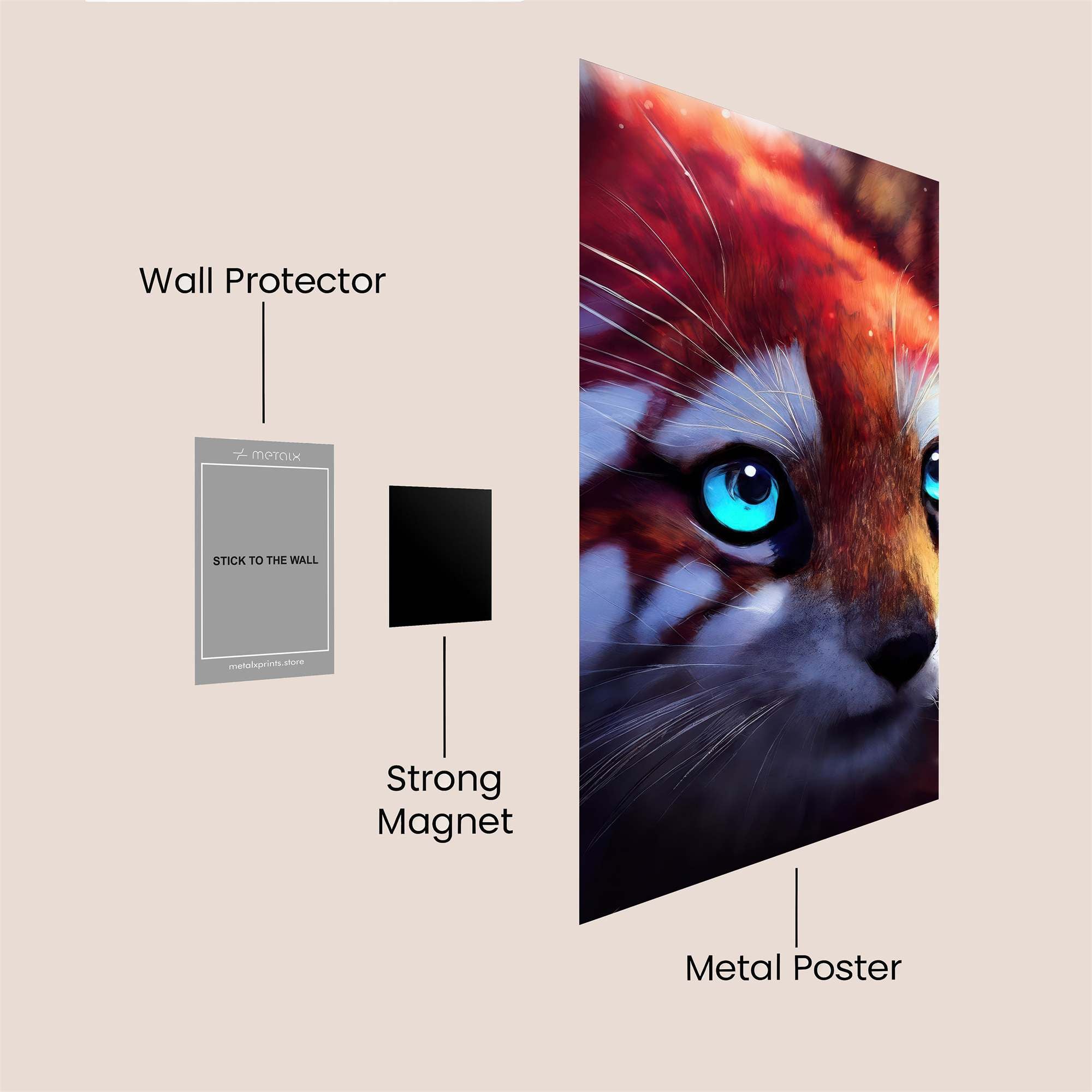 Fox Enchantment Safe Wall Magnetic / M