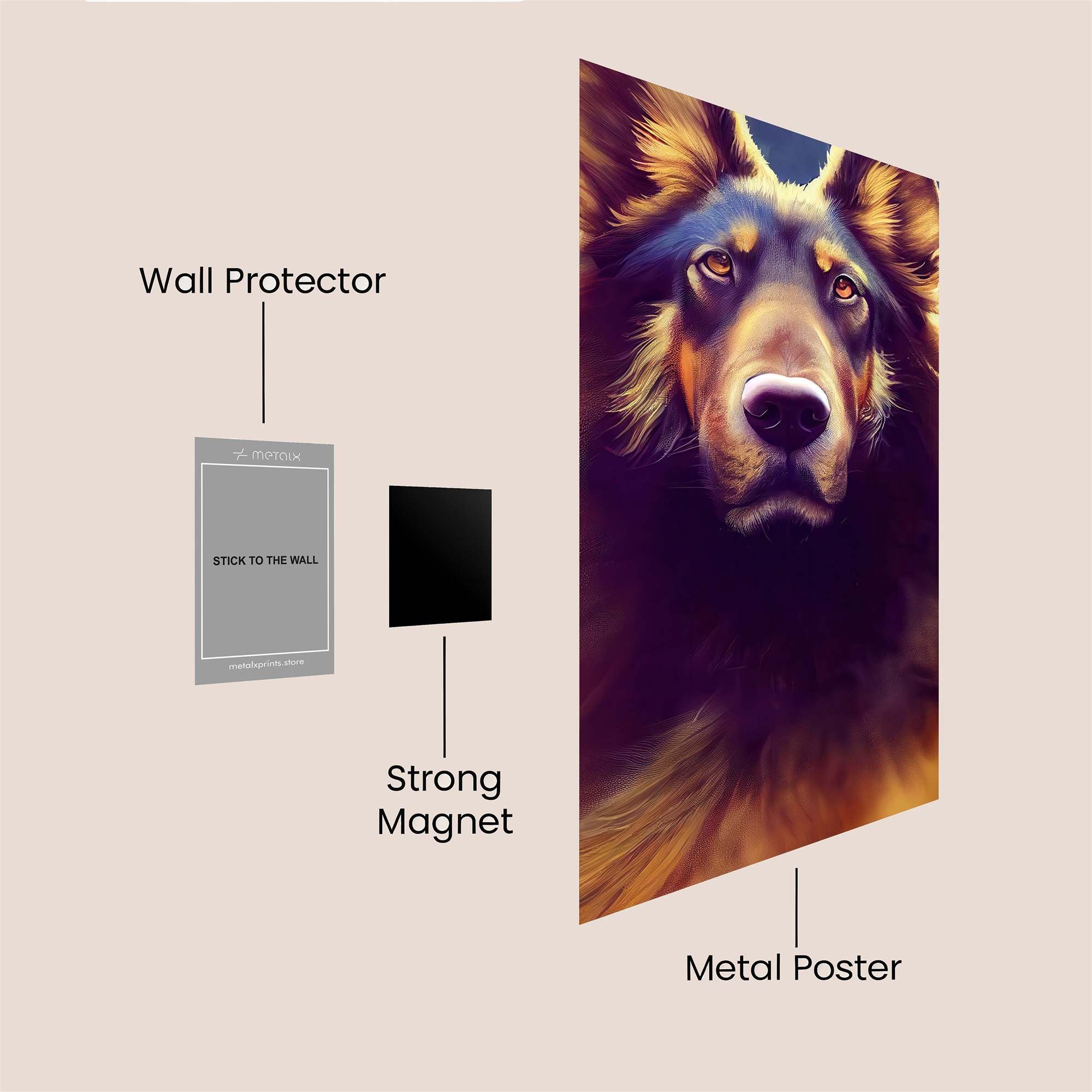 Wolfen Majesty Safe Wall Magnetic / M