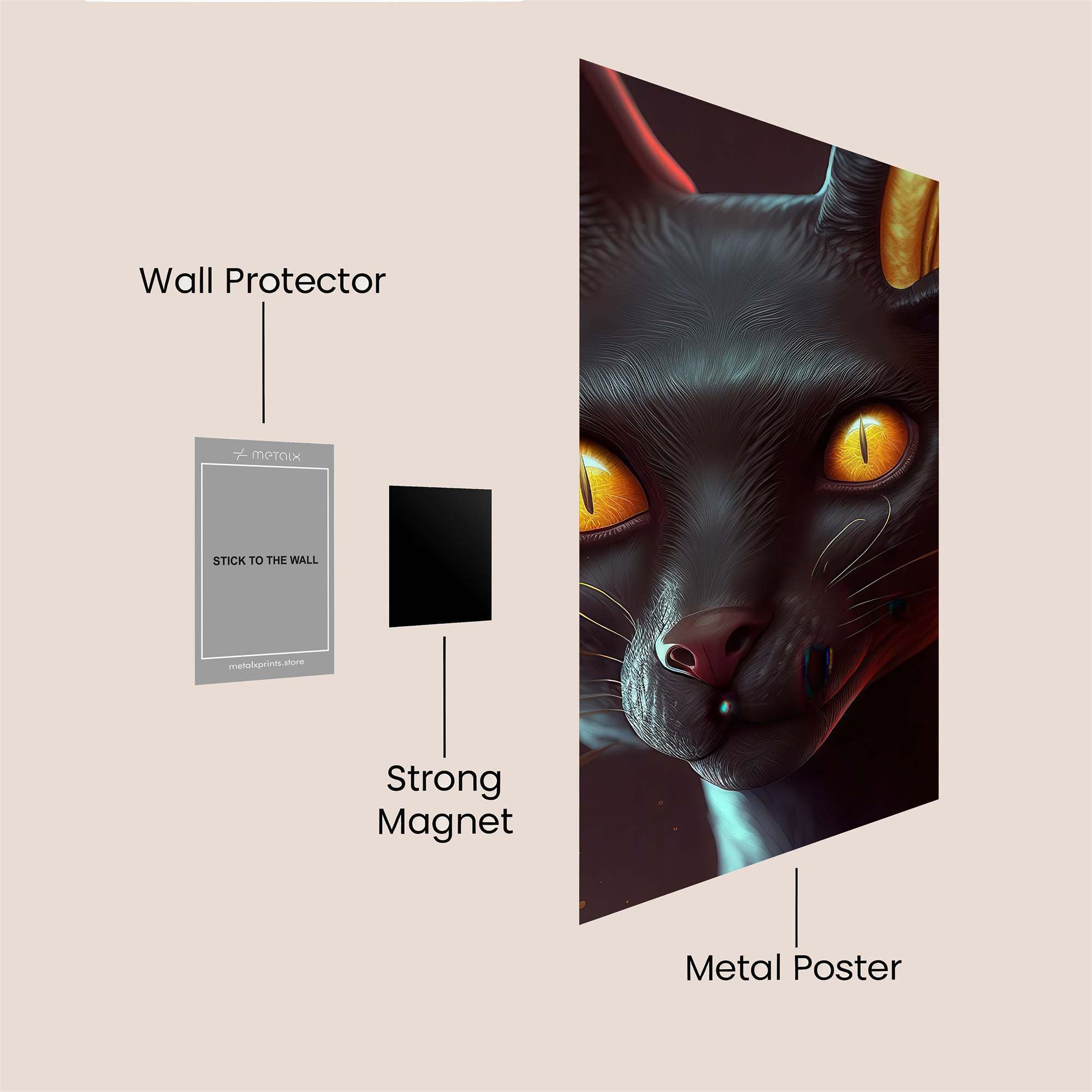 Golden Enigma Safe Wall Magnetic / M