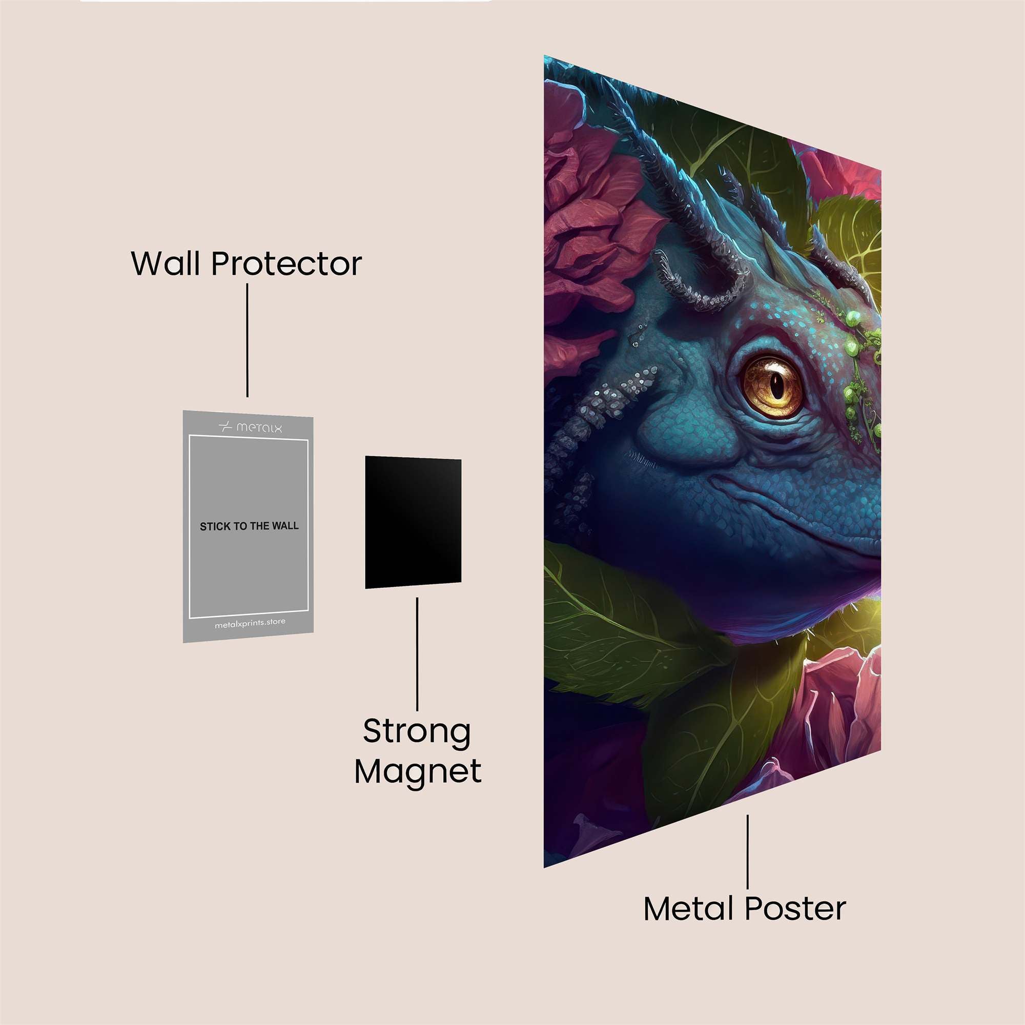 Chameleon Serenity Safe Wall Magnetic / M