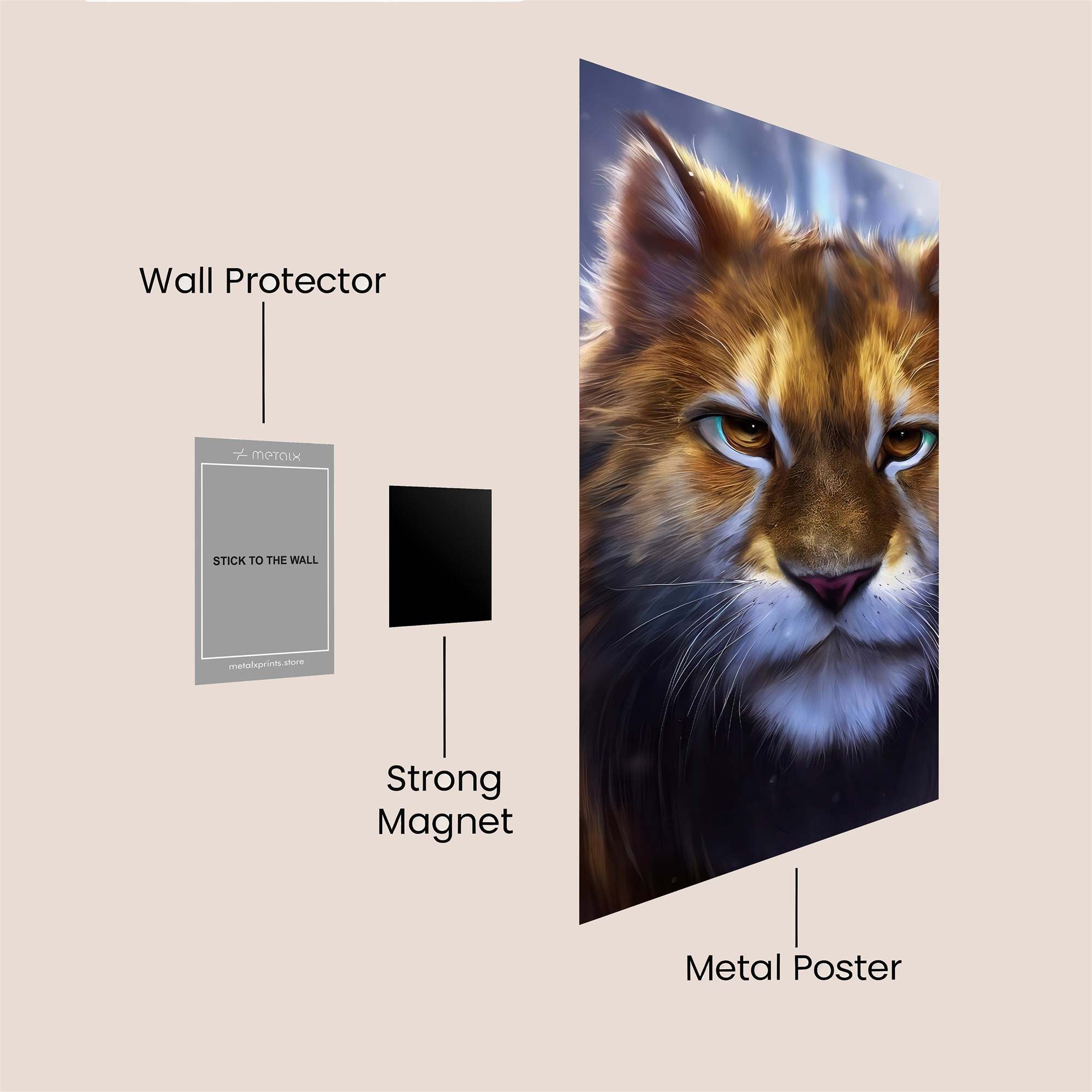 Lion Serene Safe Wall Magnetic / M