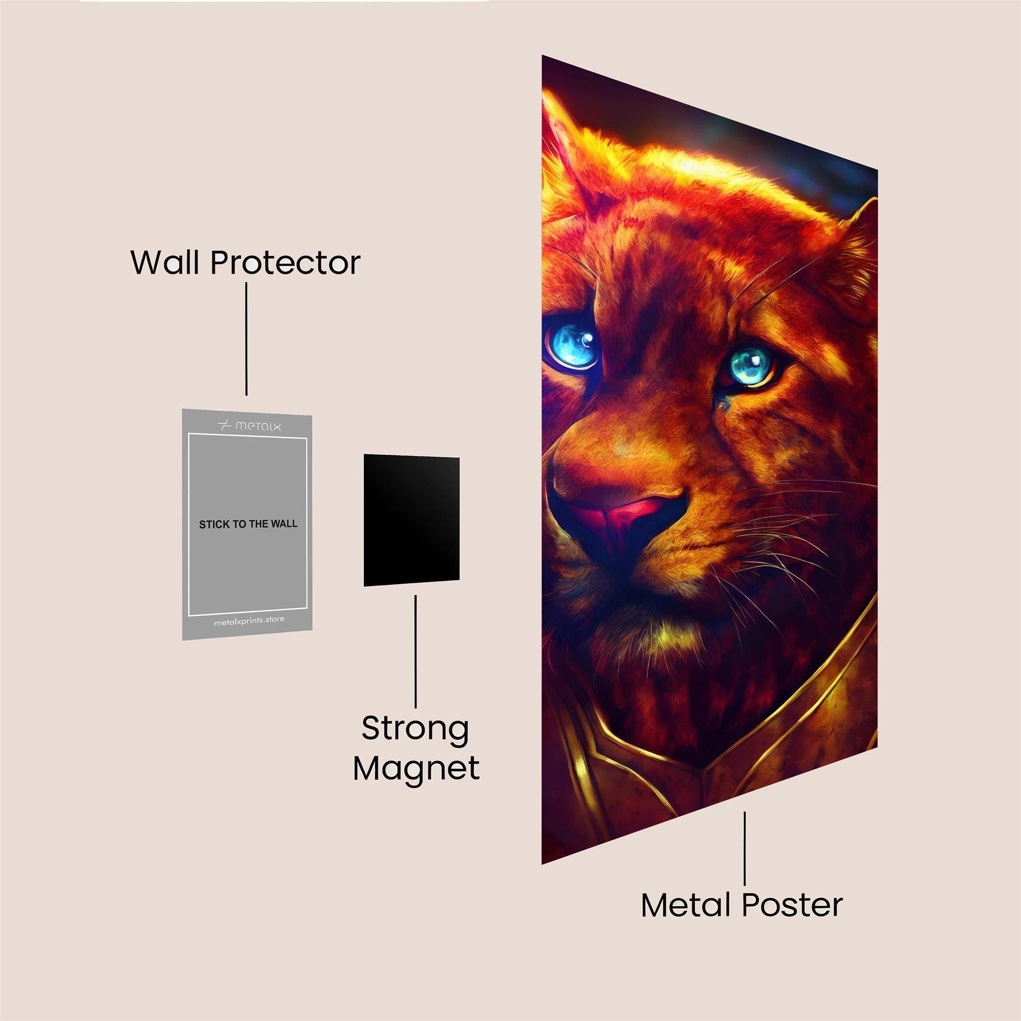 Lion Radiant Safe Wall Magnetic / M
