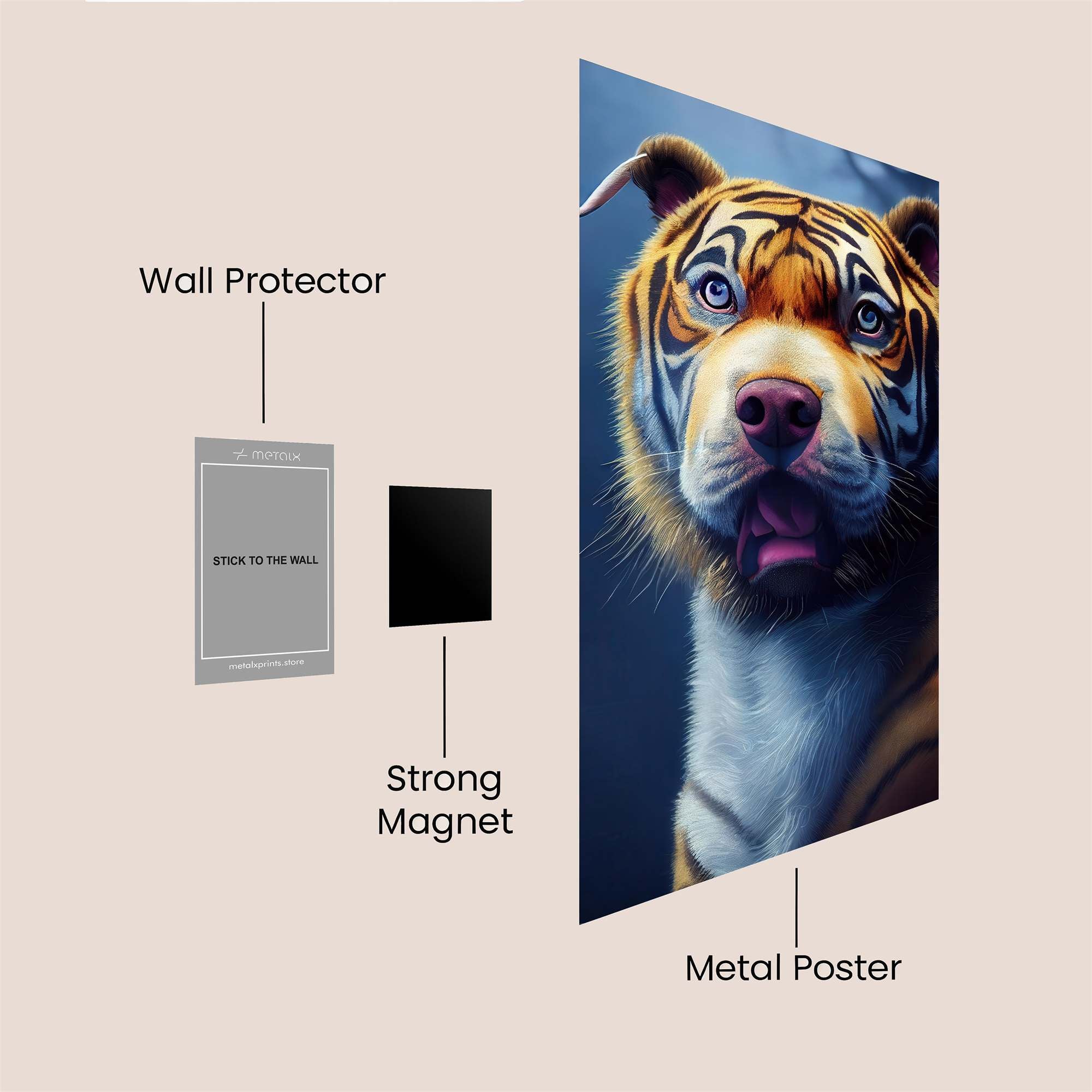 TigerPup Enigmatic Safe Wall Magnetic / M