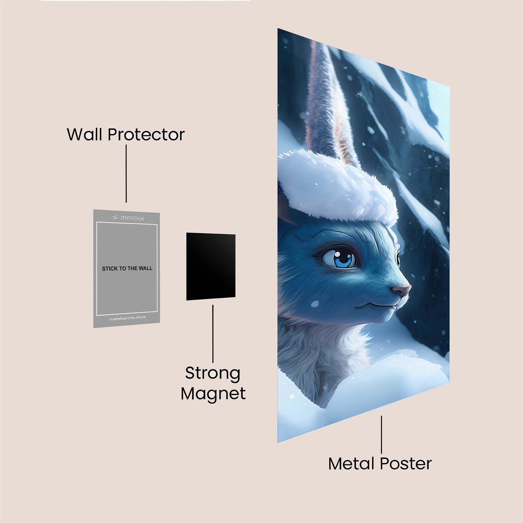 Frosty Fox Safe Wall Magnetic / M