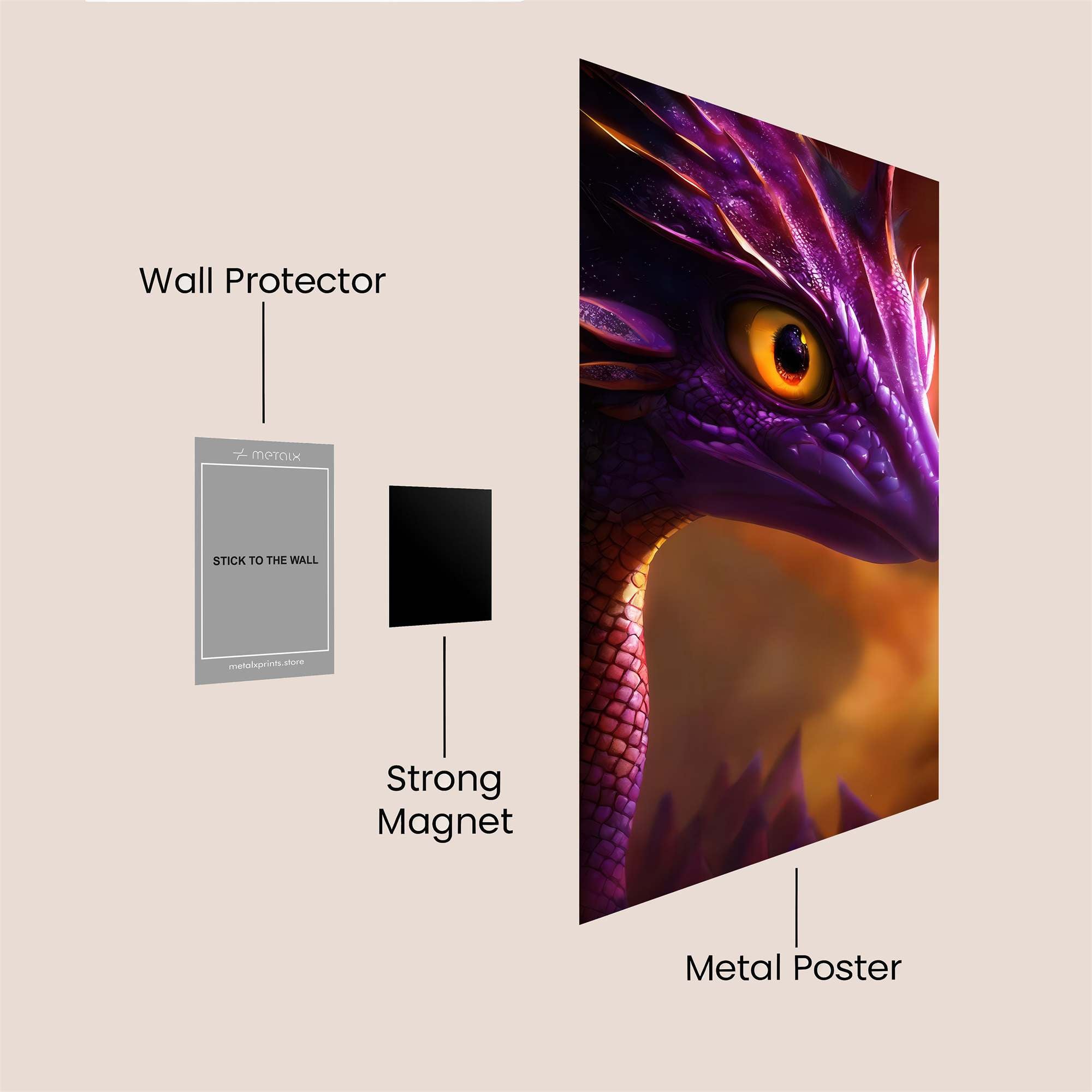 Dragon Enigma Safe Wall Magnetic / M