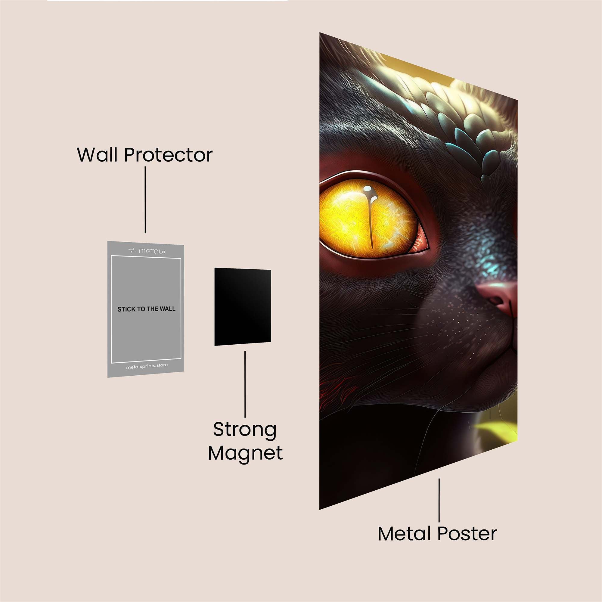 Mystic Glow Safe Wall Magnetic / M