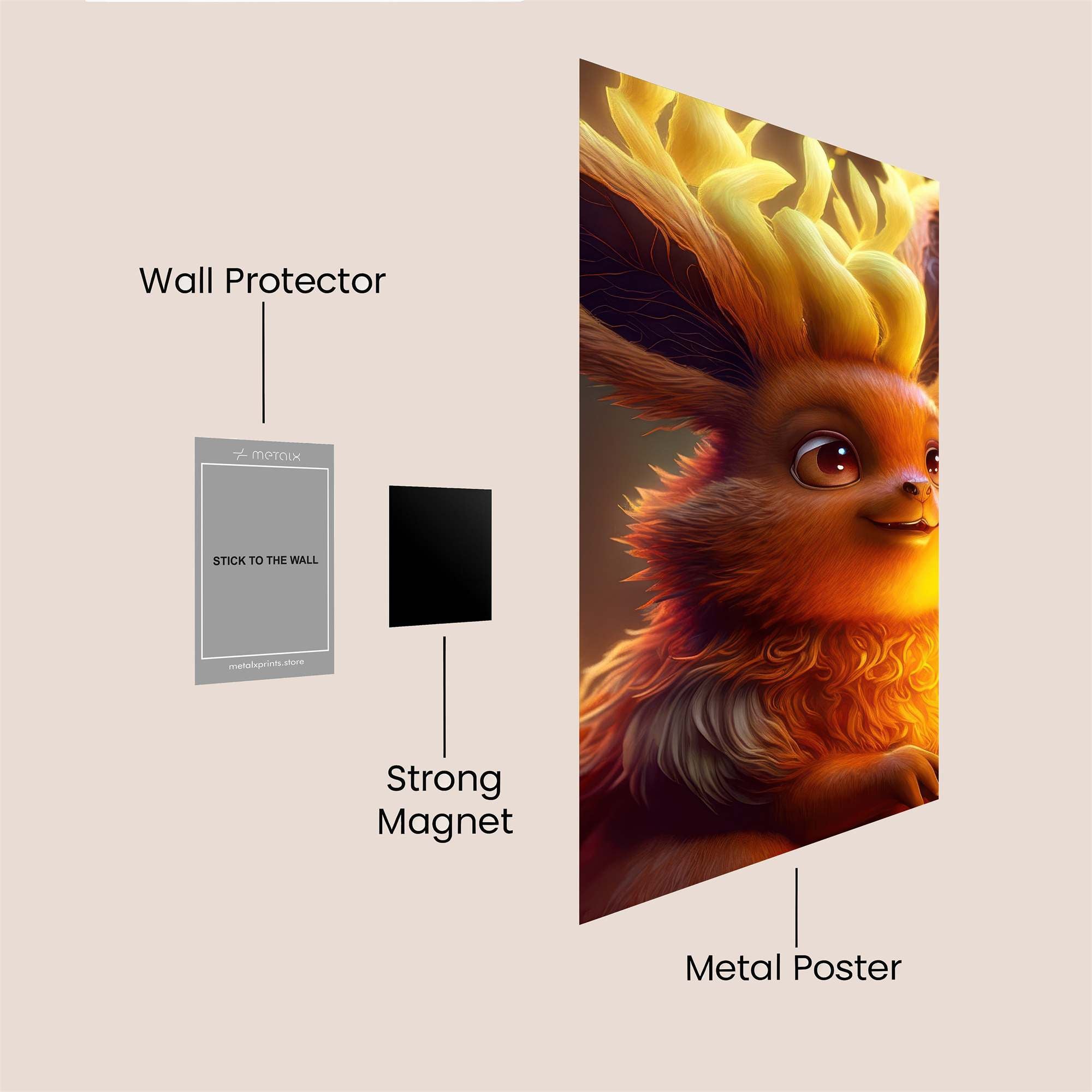 Flareon Radiant Safe Wall Magnetic / M