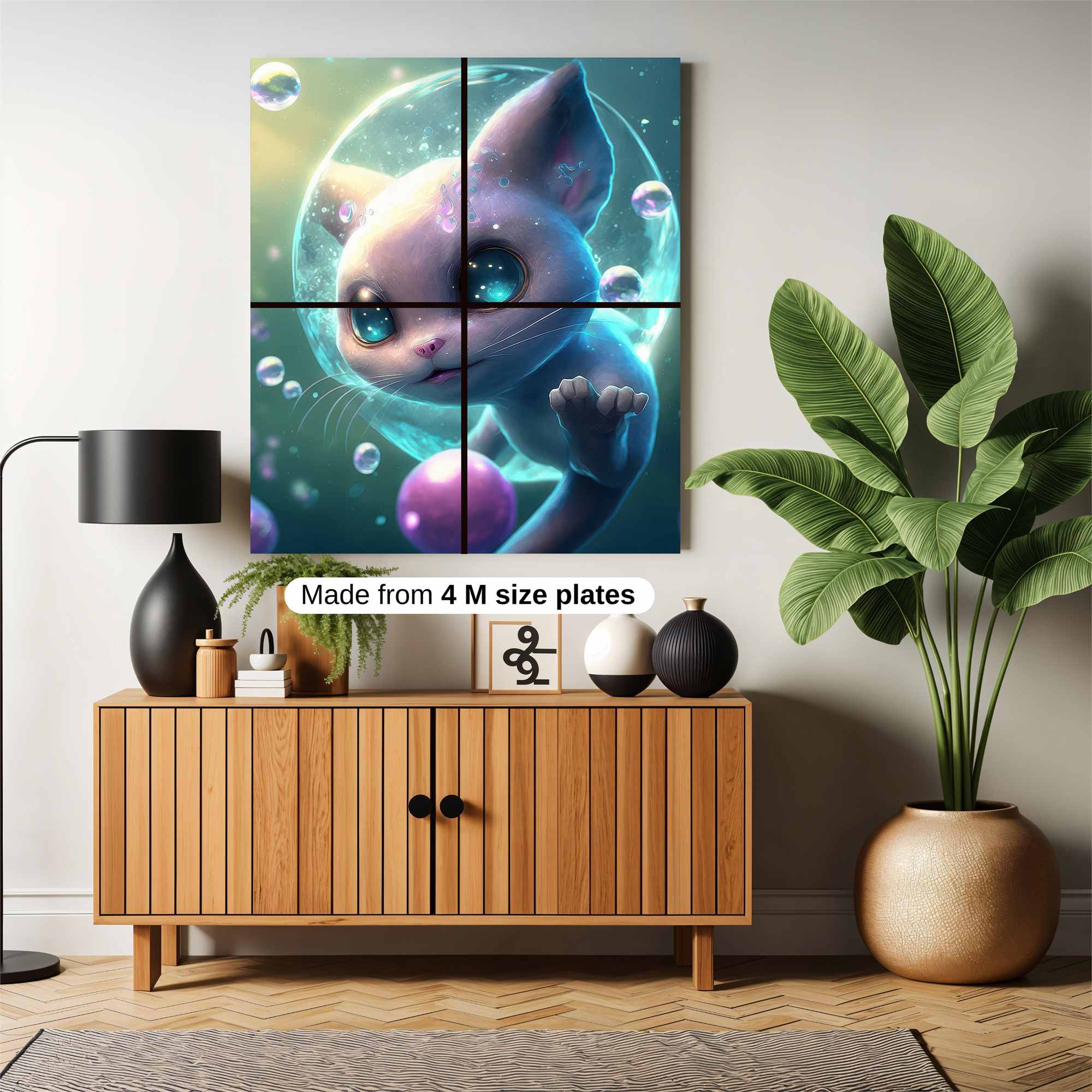 Bubbly Serenity Safe Wall Magnetic / M