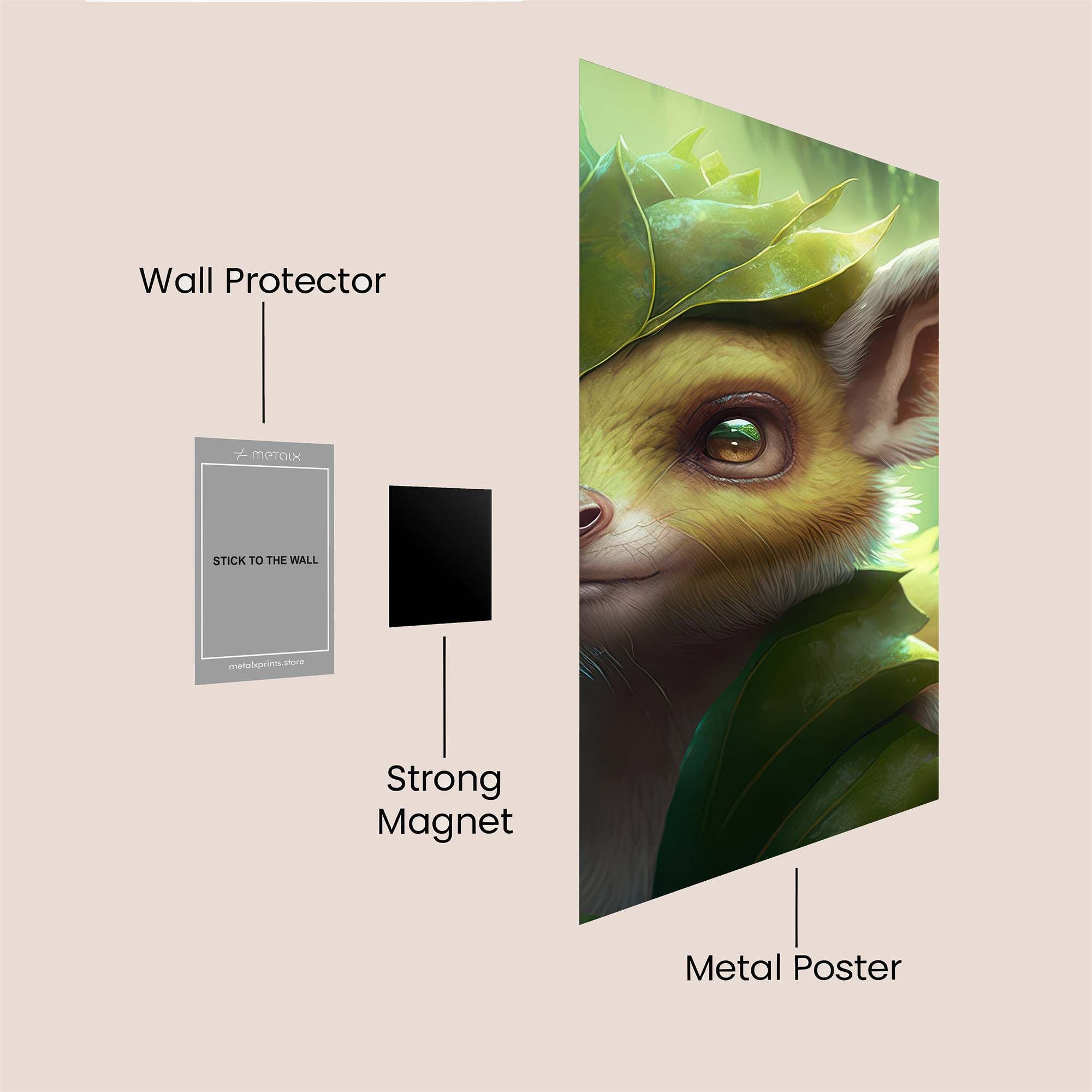 LeafyWhimsy Safe Wall Magnetic / M