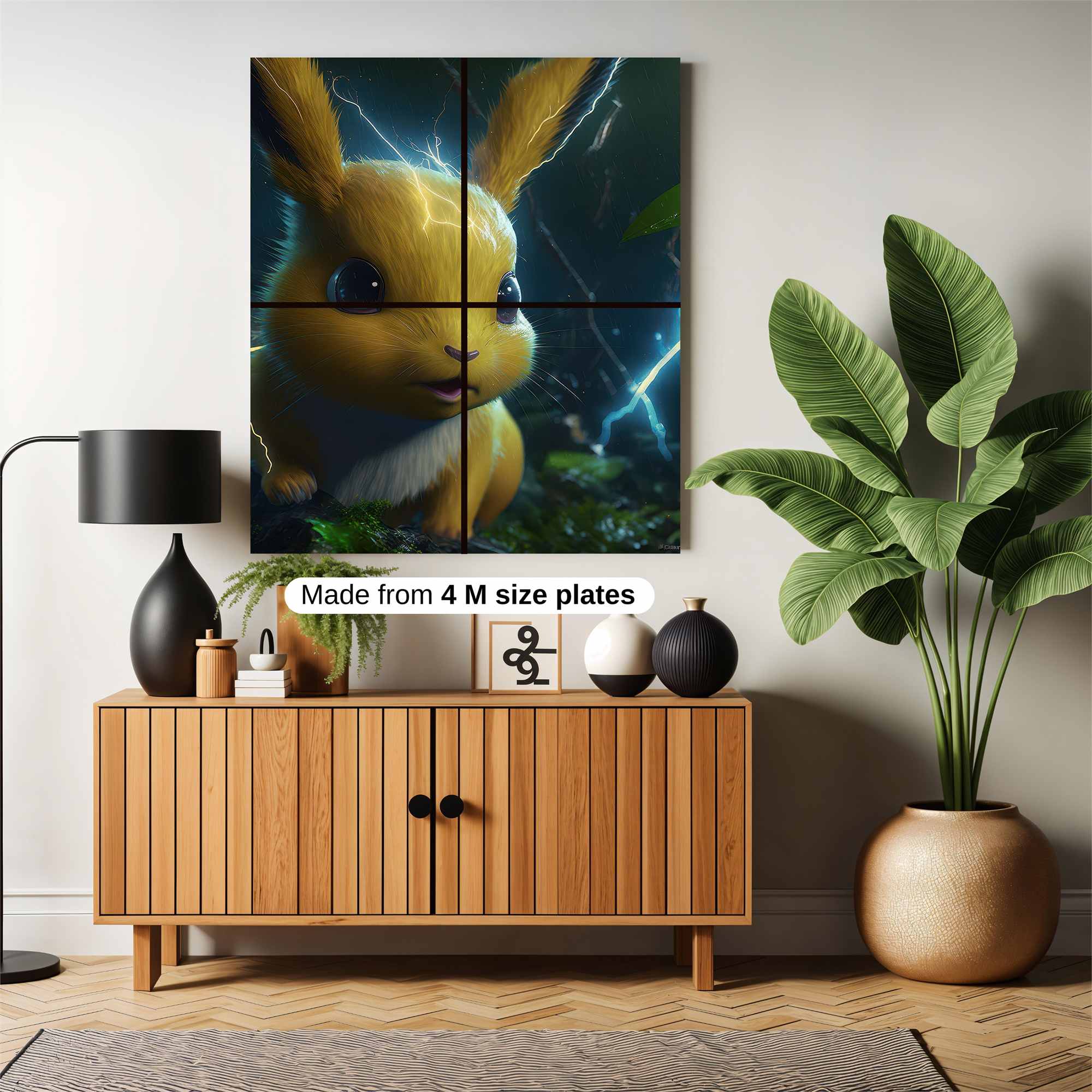 Pikachu Electrifying Safe Wall Magnetic / M