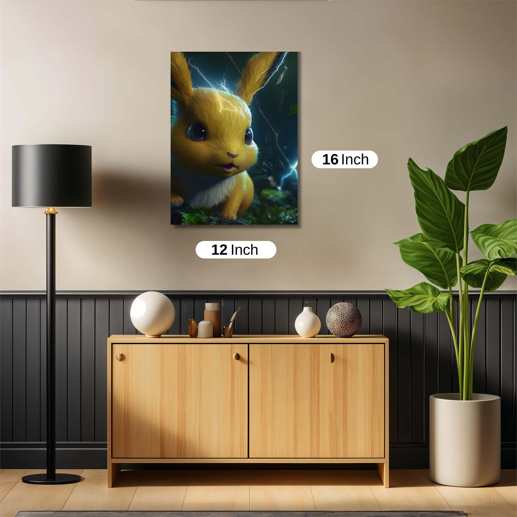 Pikachu Electrifying Safe Wall Magnetic / M