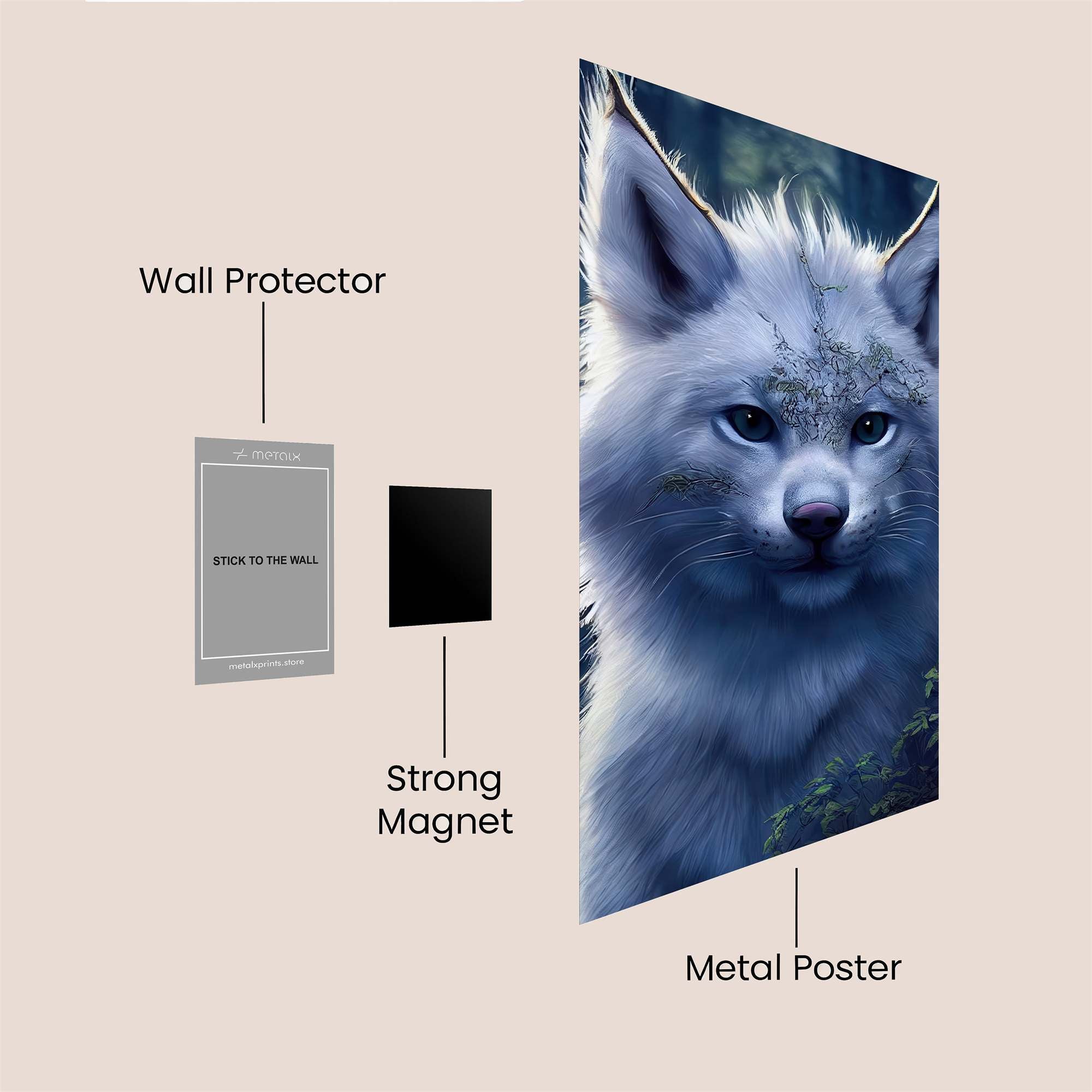 Mystic Fox Safe Wall Magnetic / M