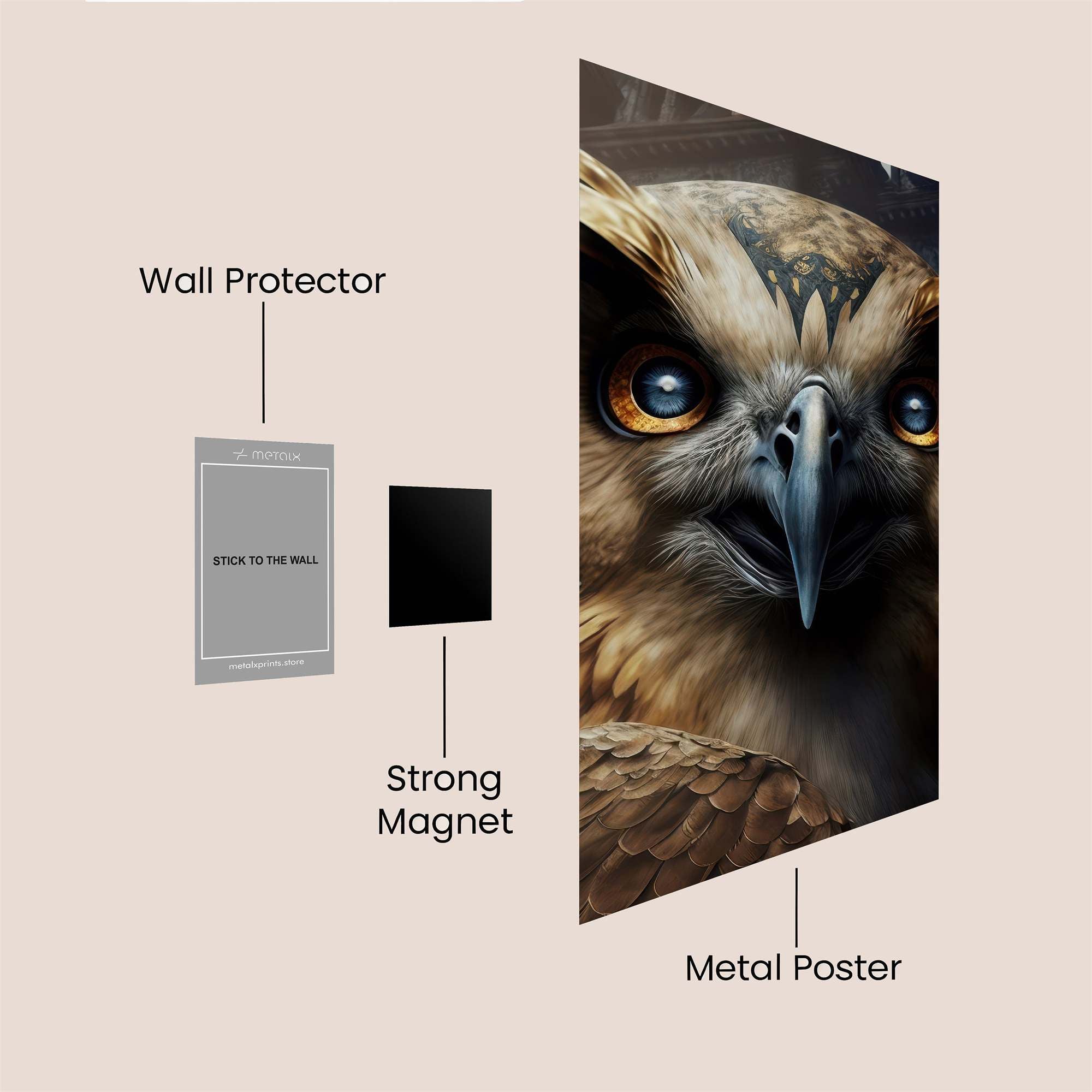 Owl Majestic Safe Wall Magnetic / M