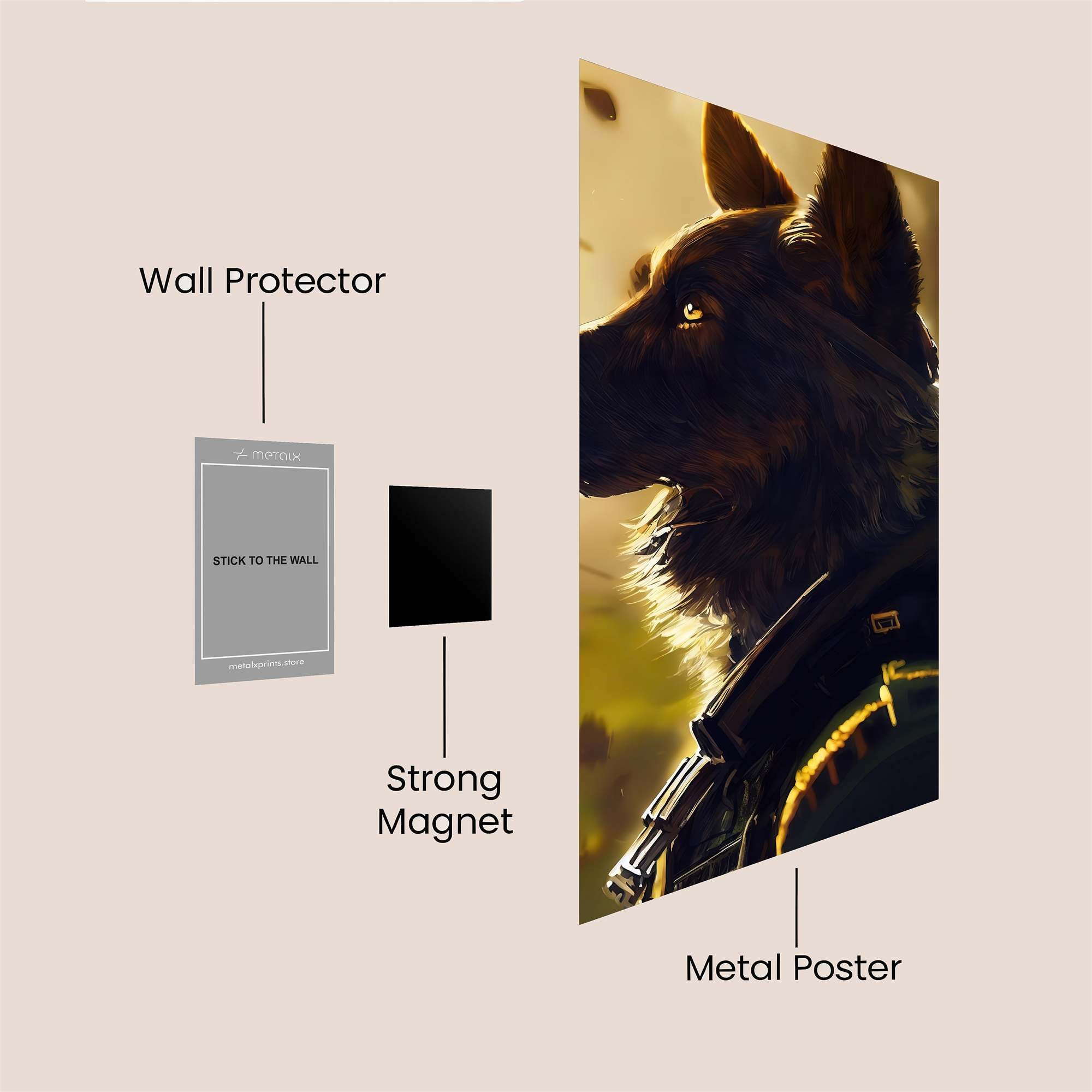 Lone Sentinel Safe Wall Magnetic / M