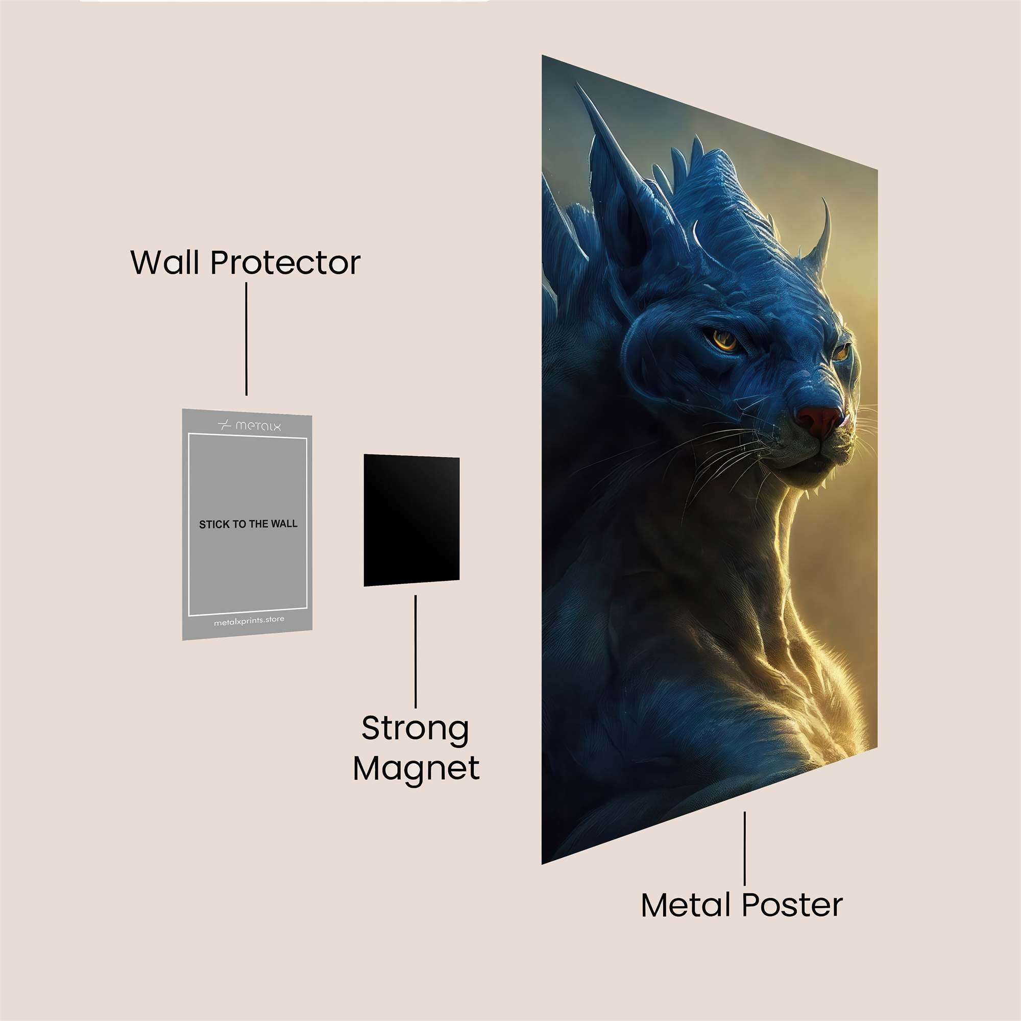 Azure Majesty Safe Wall Magnetic / M