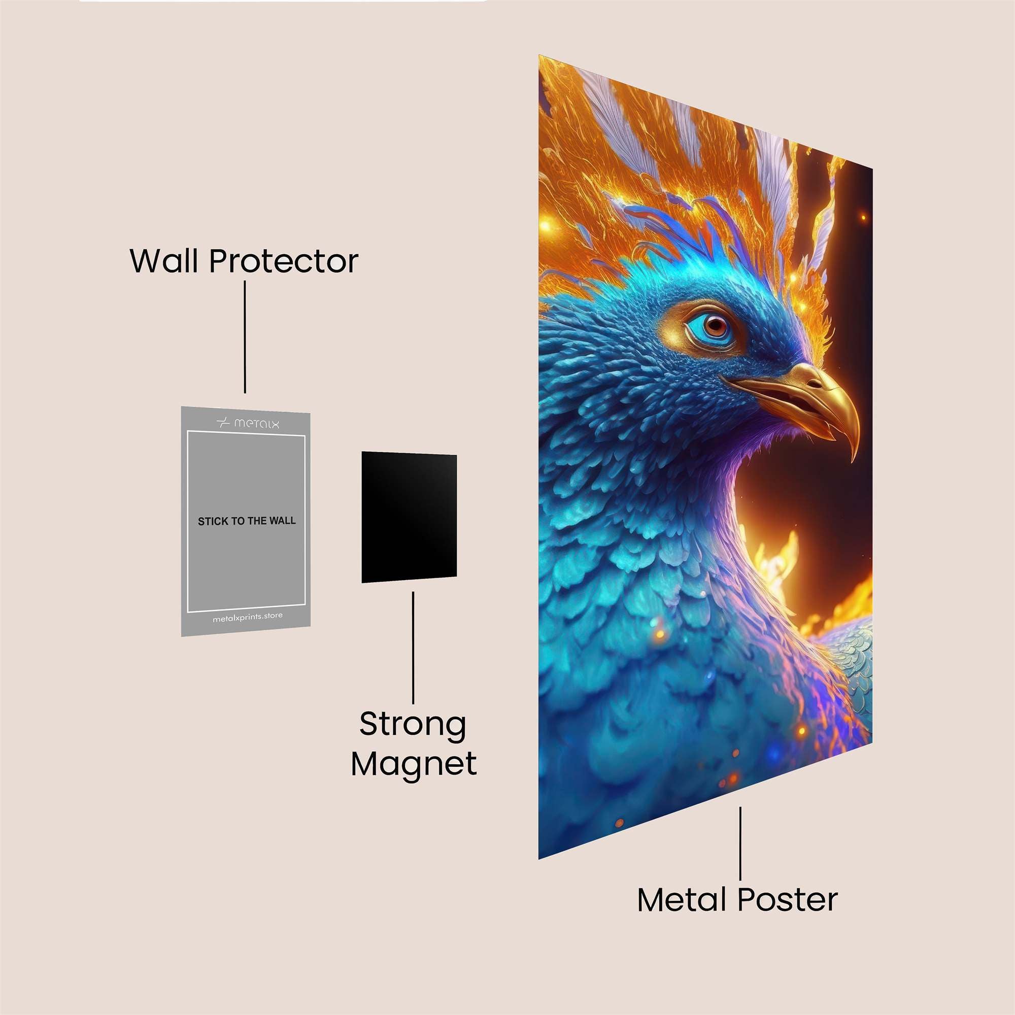 Phoenix Radiant Safe Wall Magnetic / M