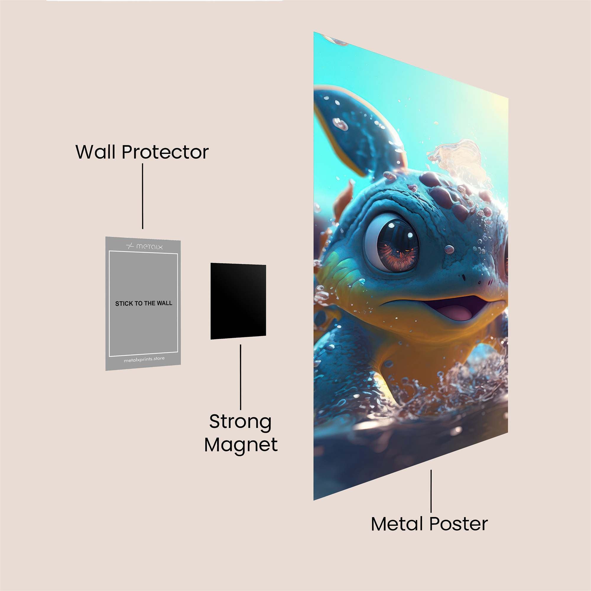 Turtle Joy Safe Wall Magnetic / M