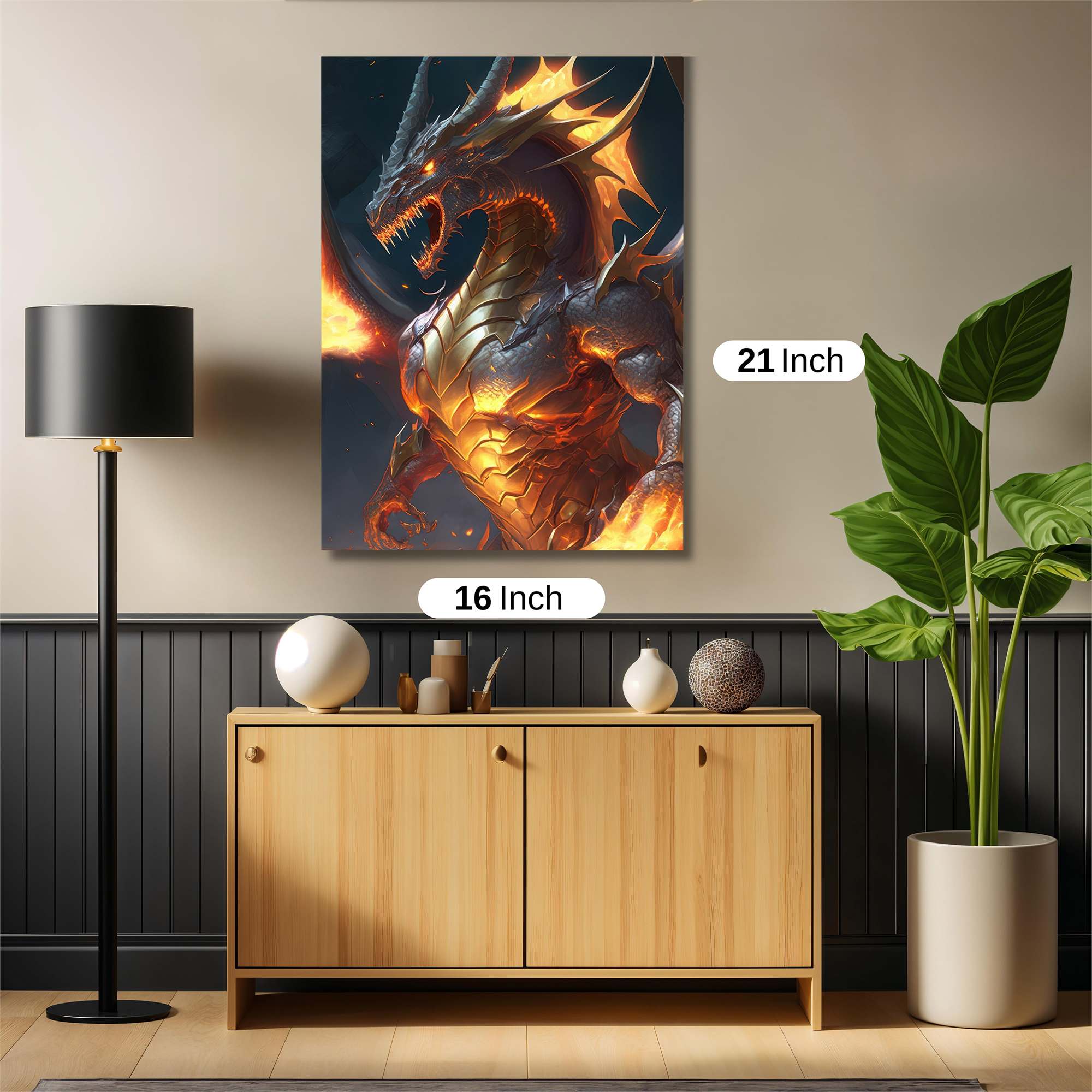 Dragon Inferno Safe Wall Magnetic / M